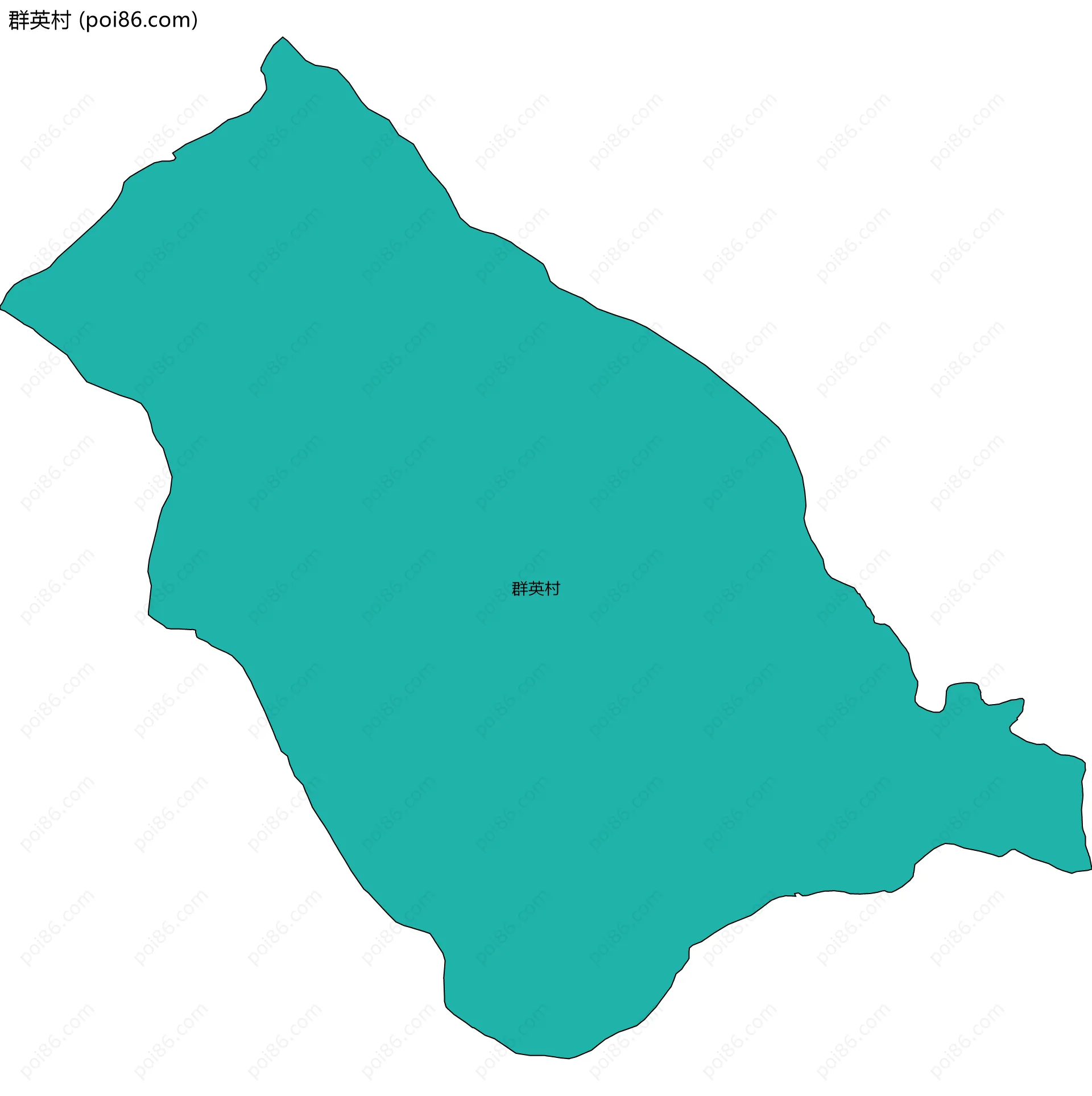 群英村边界地图