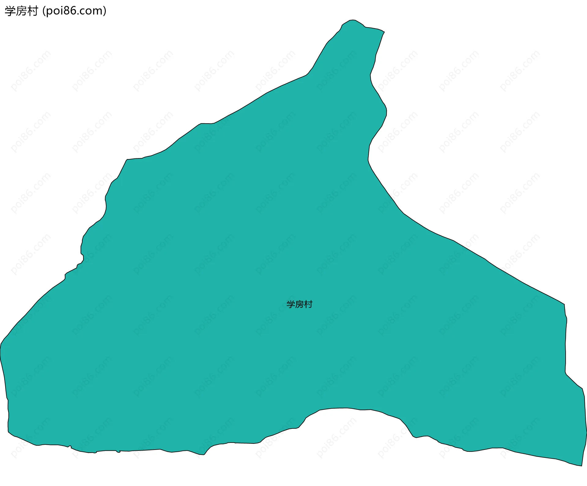 学房村边界地图