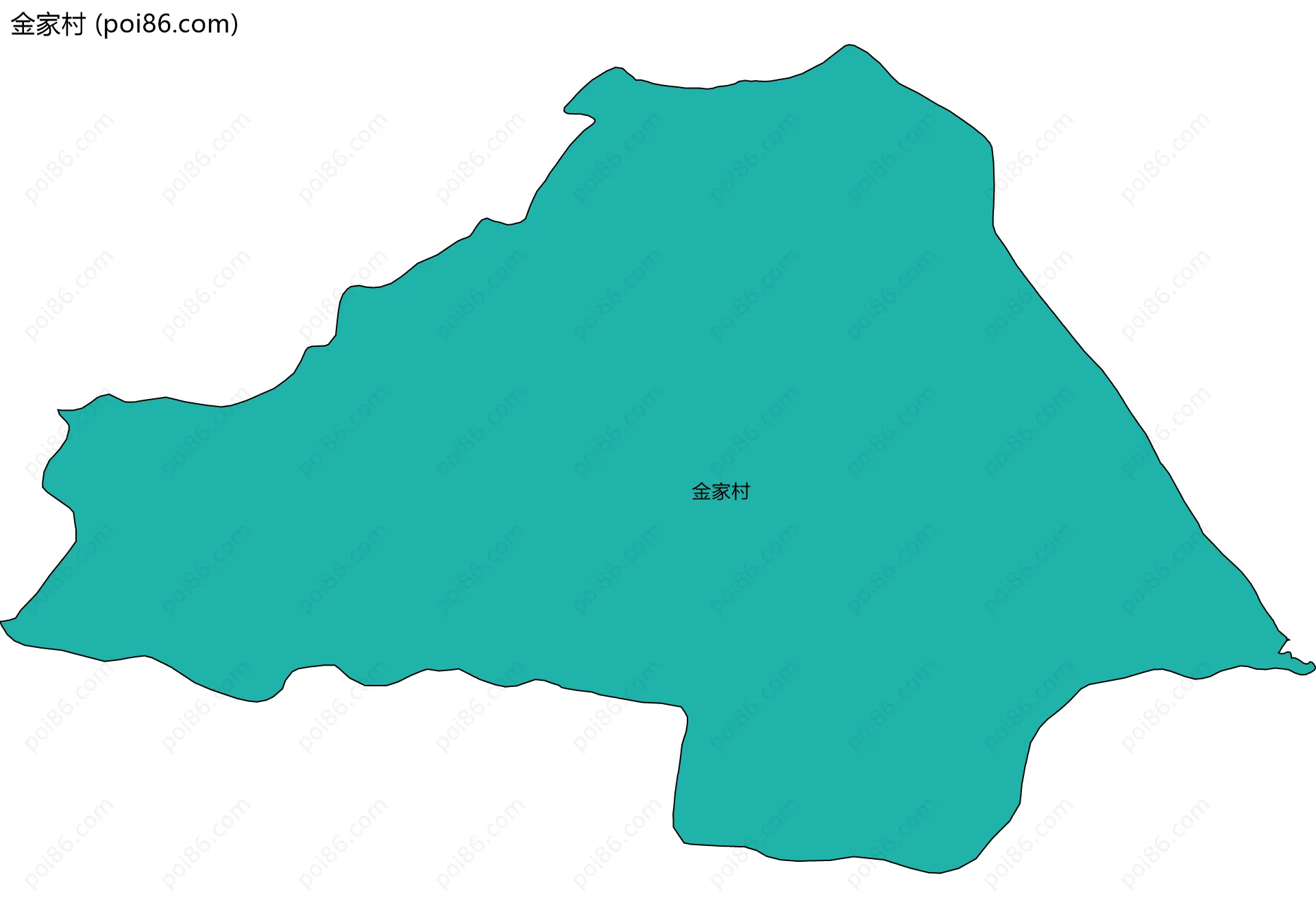 金家村边界地图