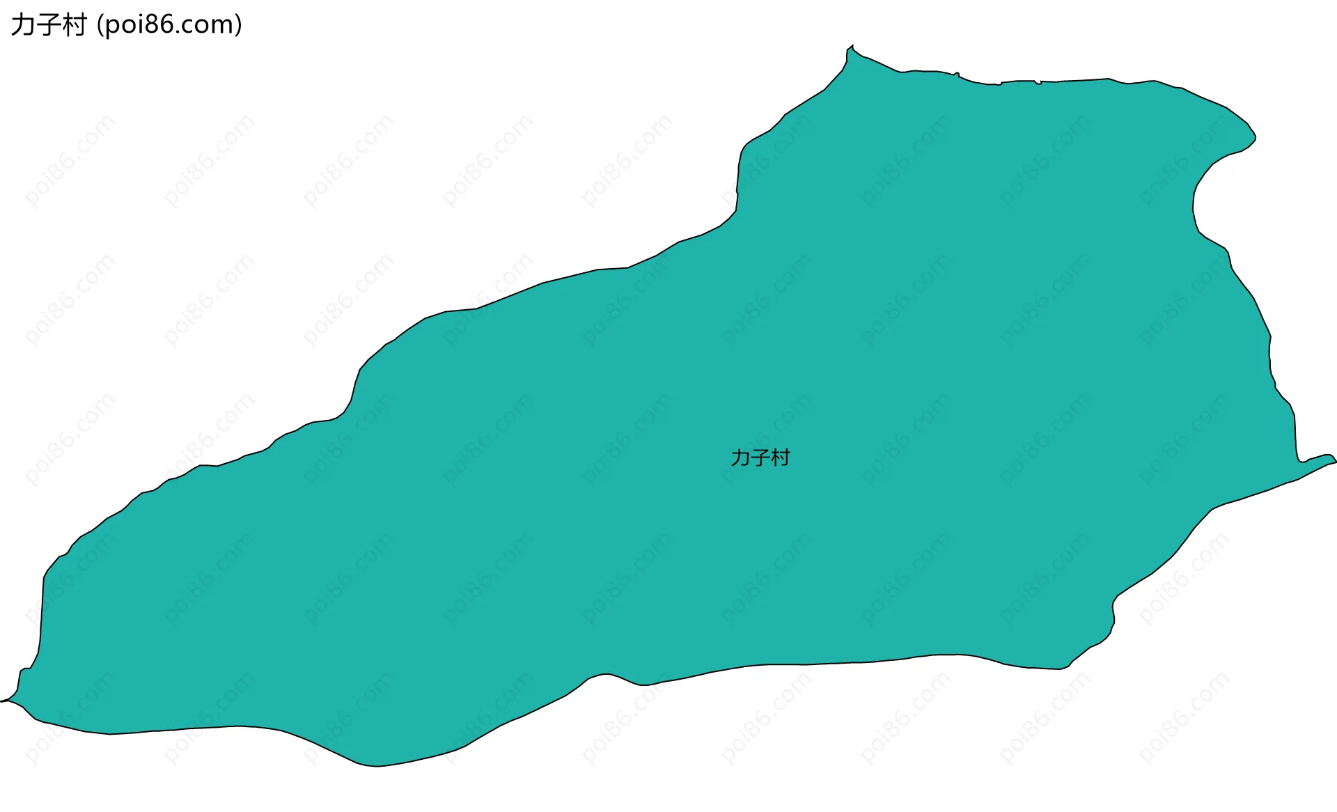 力子村边界地图
