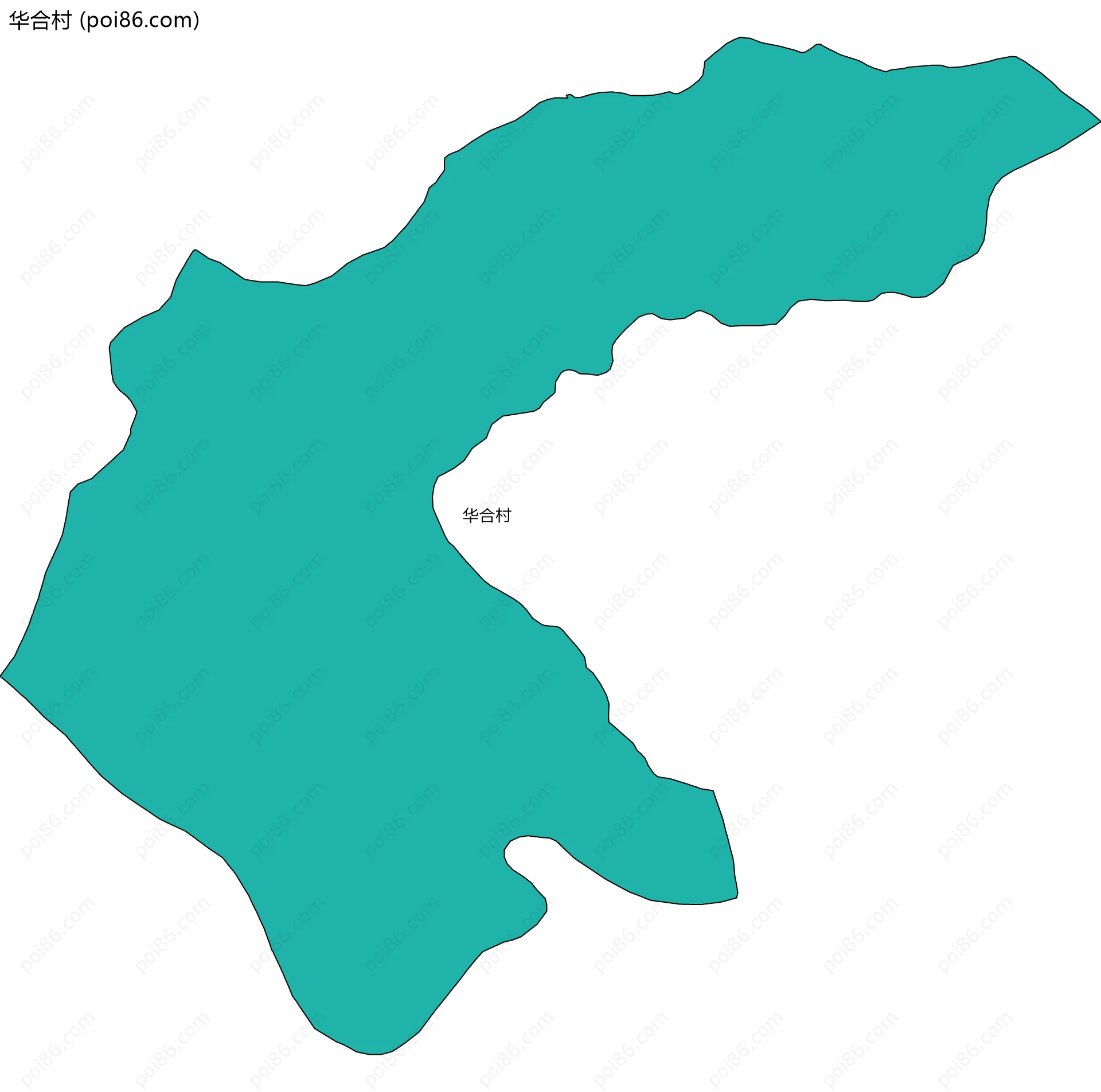 华合村边界地图