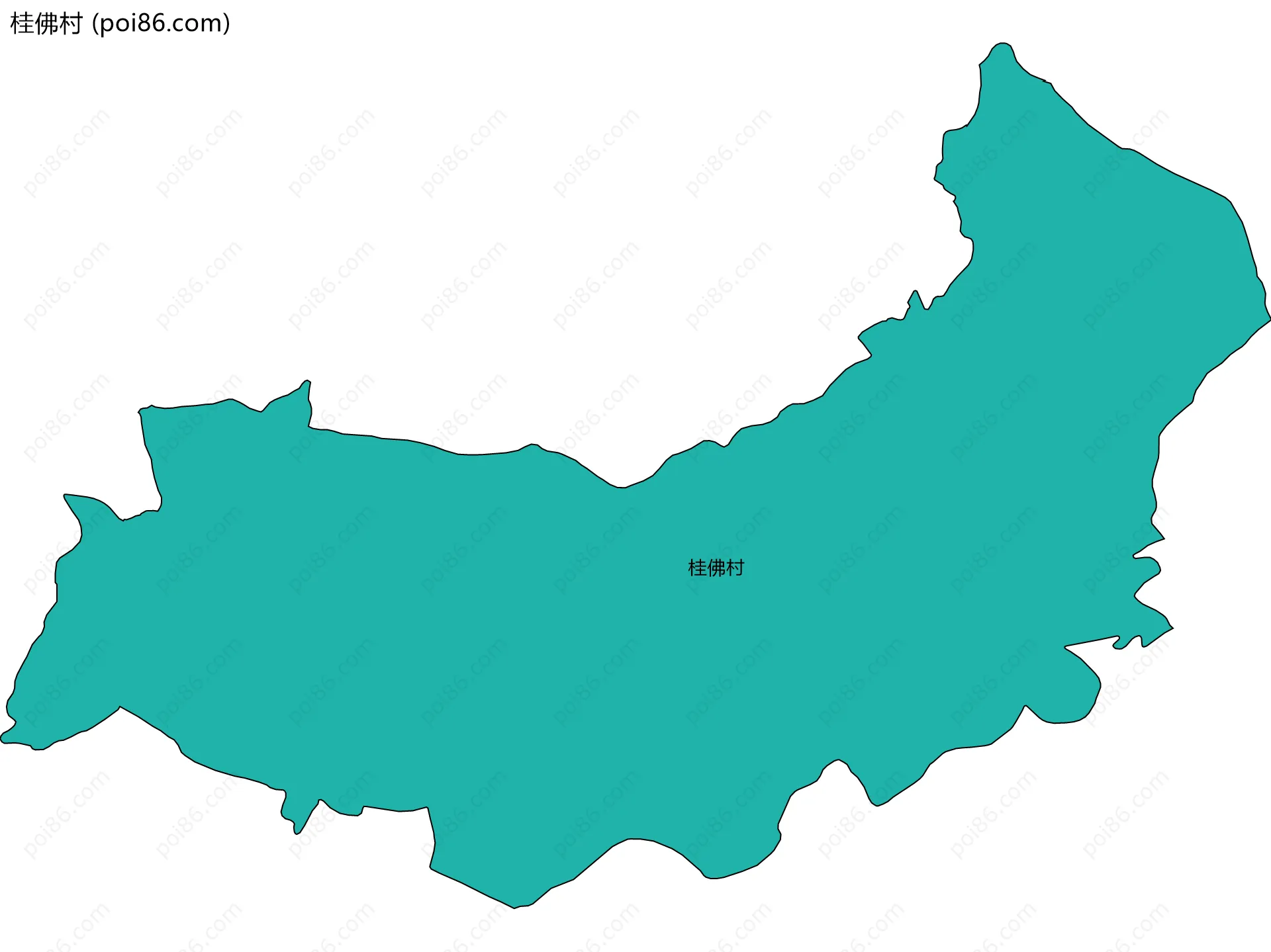 桂佛村边界地图