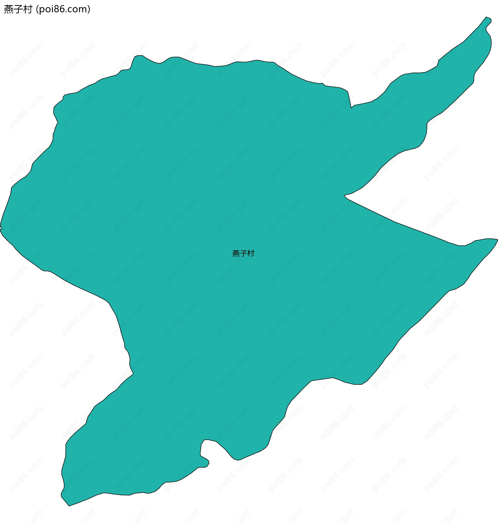 燕子村边界地图