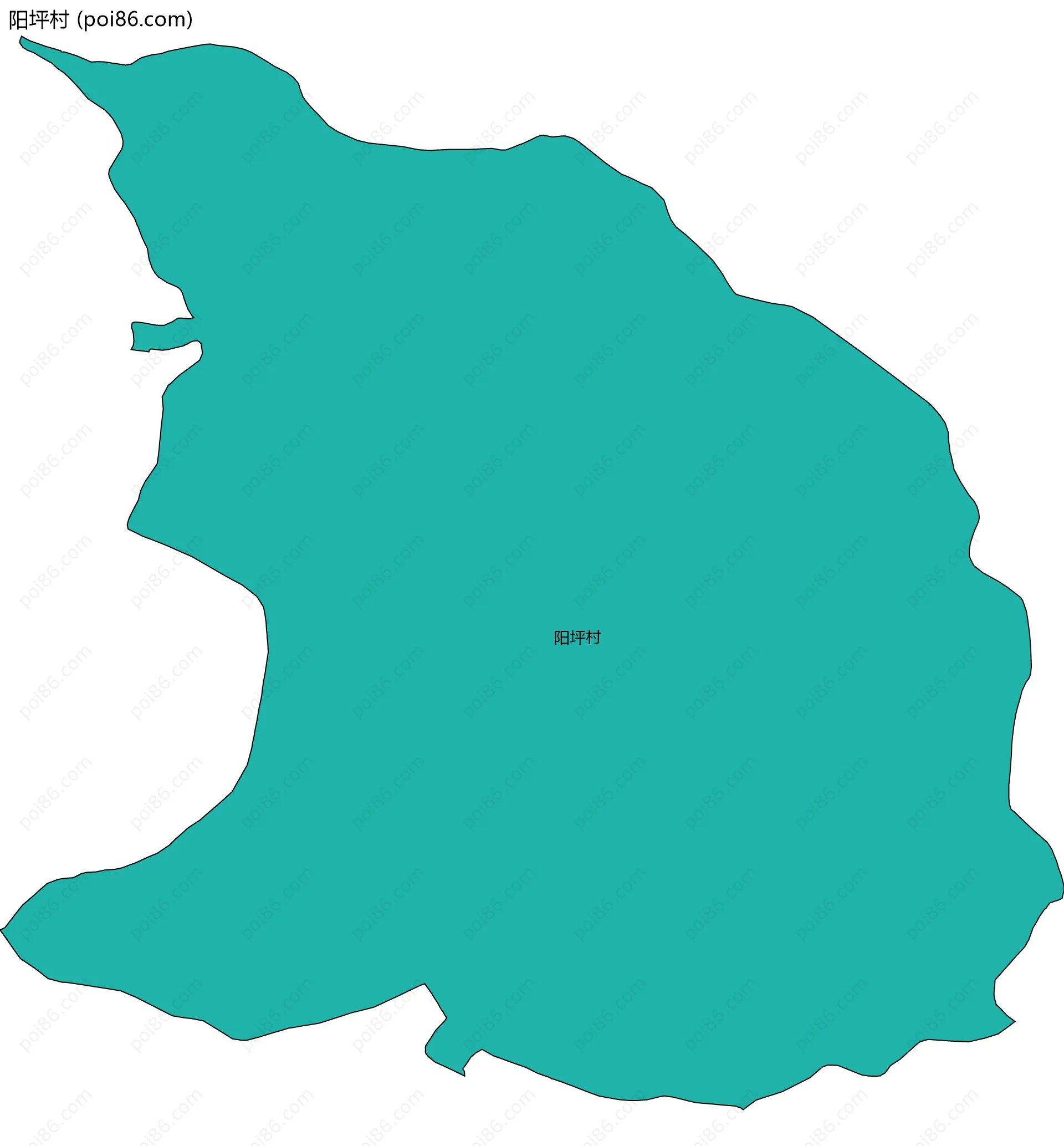 阳坪村边界地图