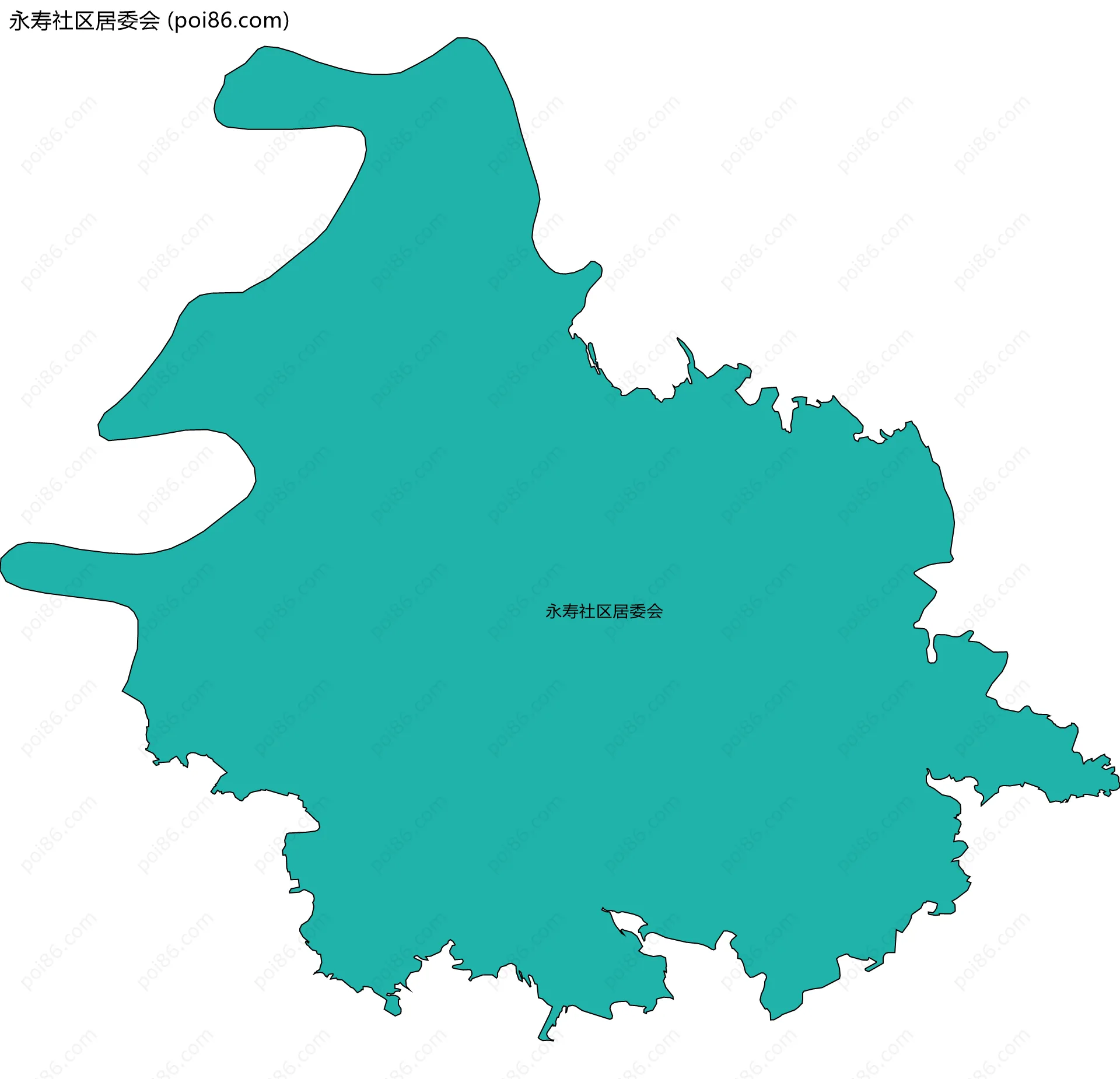 永寿社区居委会边界地图