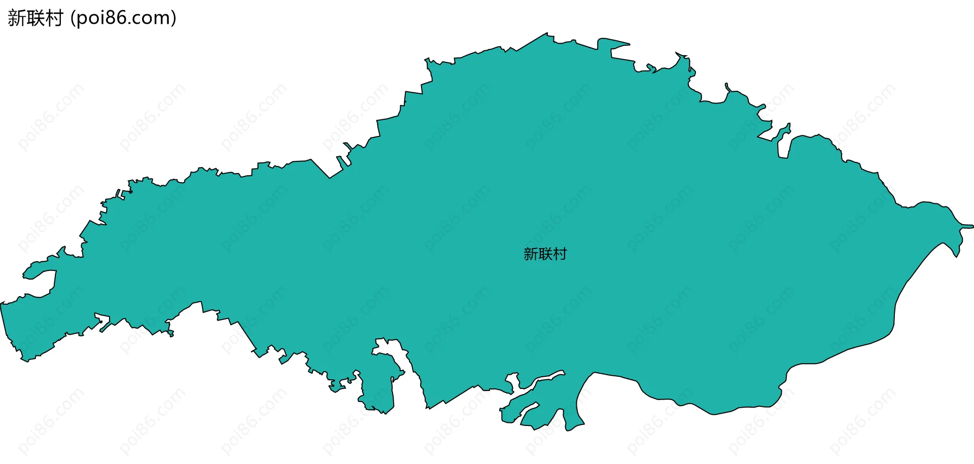 新联村边界地图