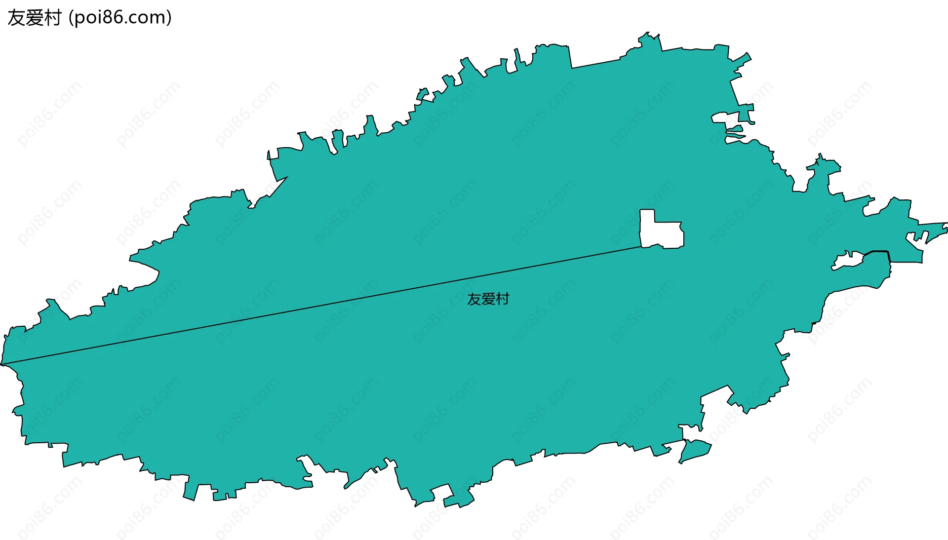 友爱村边界地图