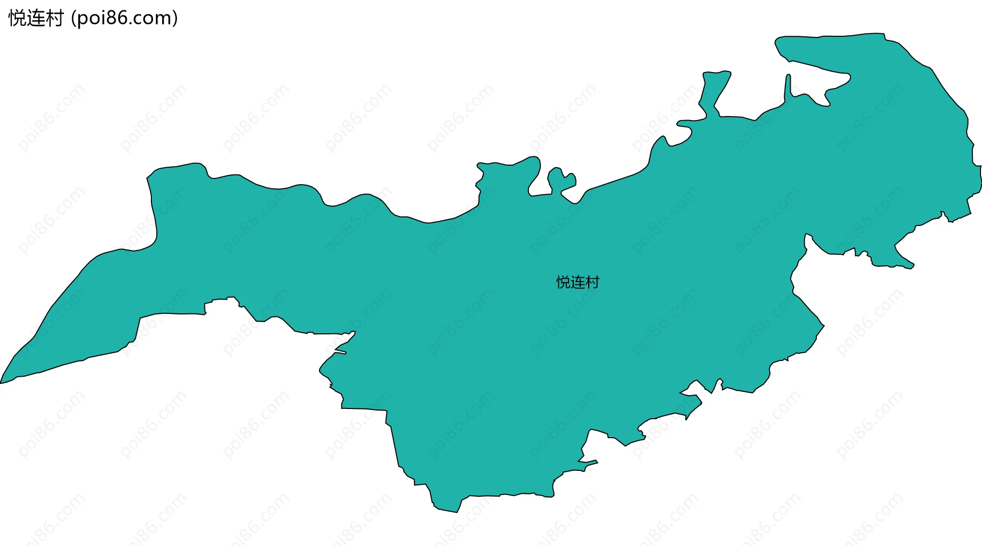悦连村边界地图