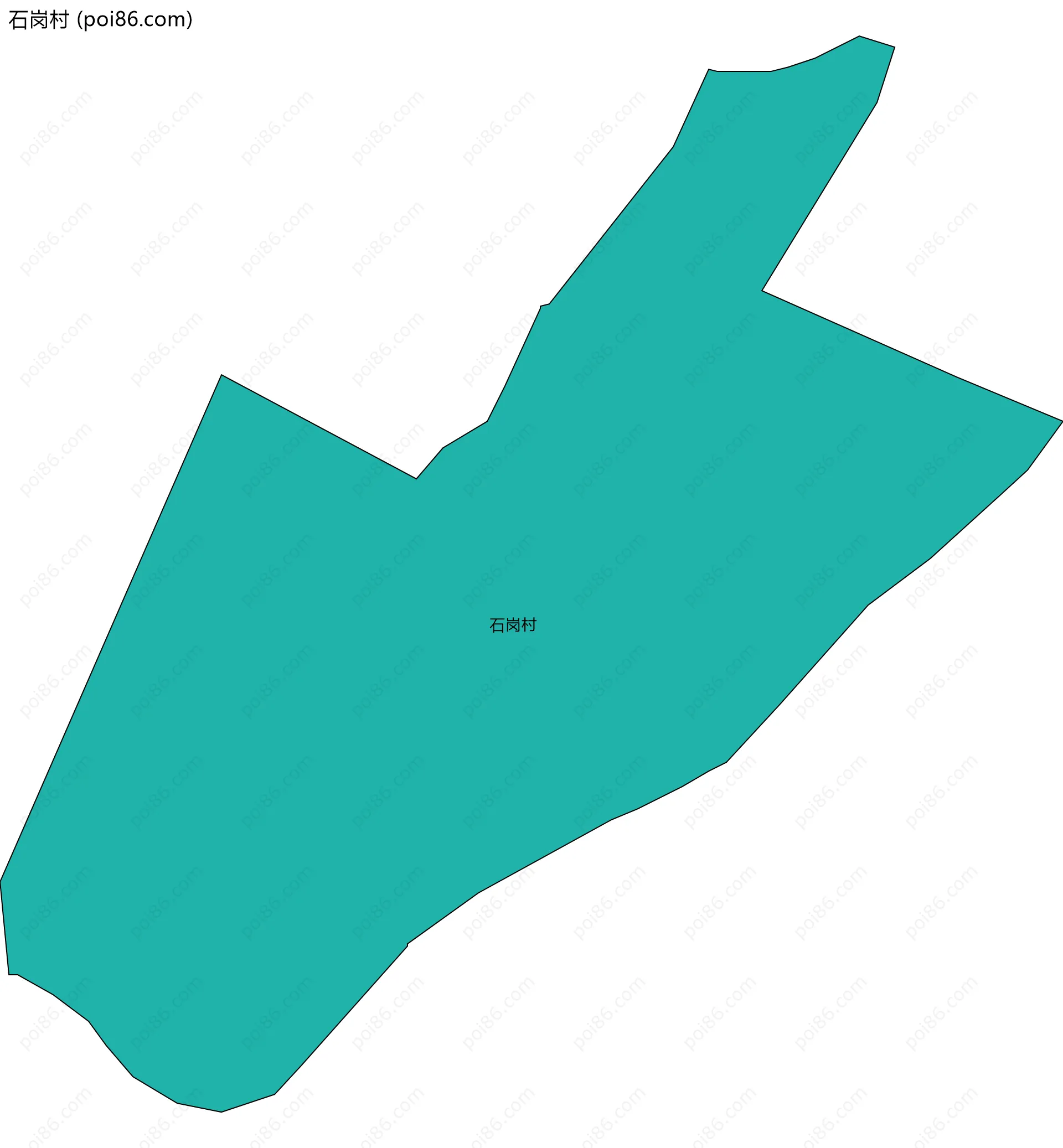 石岗村边界地图