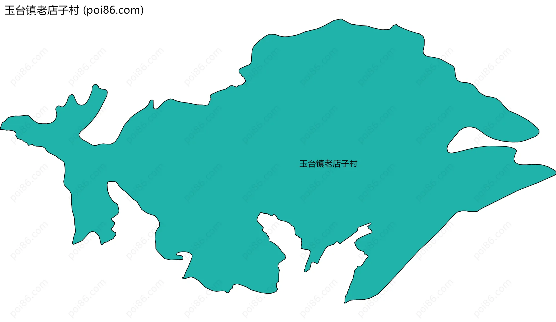 玉台镇老店子村边界地图