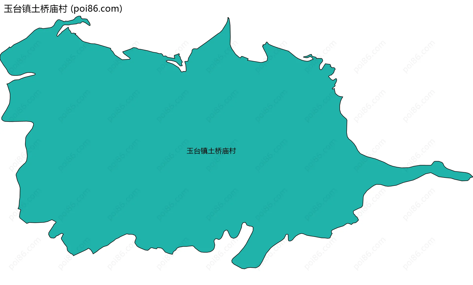 玉台镇土桥庙村边界地图