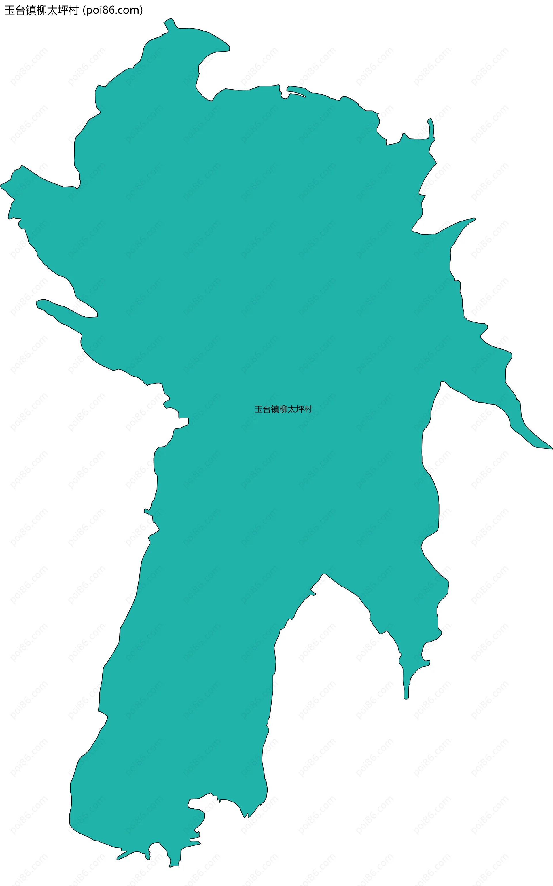 玉台镇柳太坪村边界地图