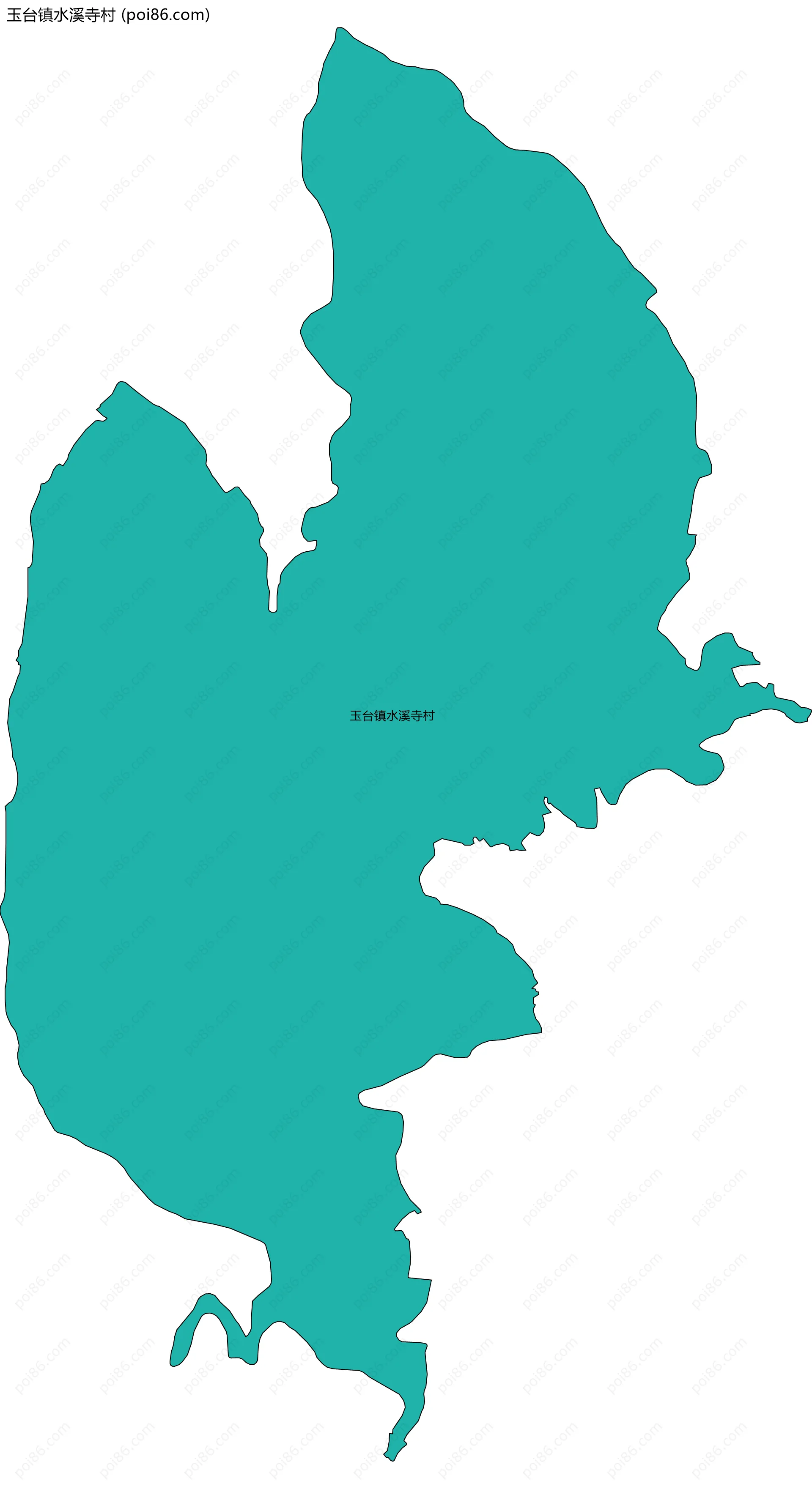 玉台镇水溪寺村边界地图