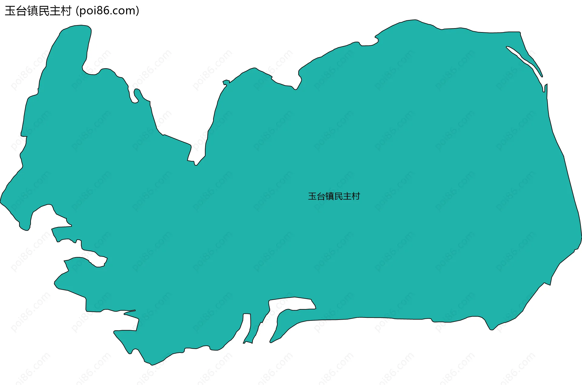 玉台镇民主村边界地图