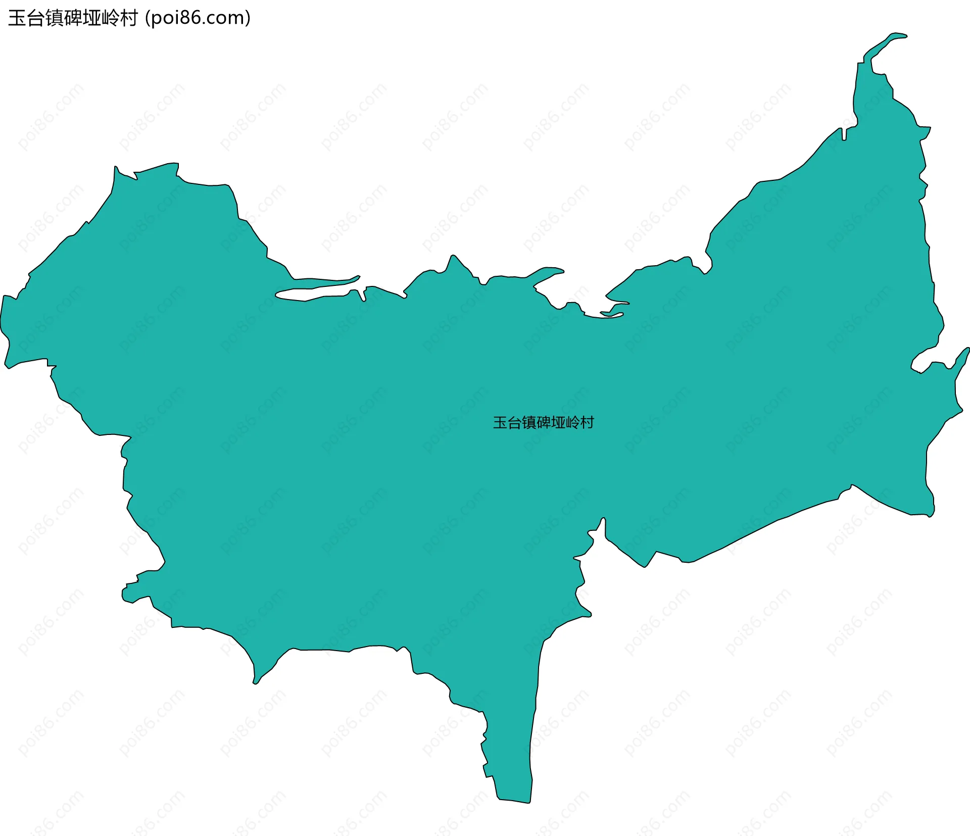 玉台镇碑垭岭村边界地图