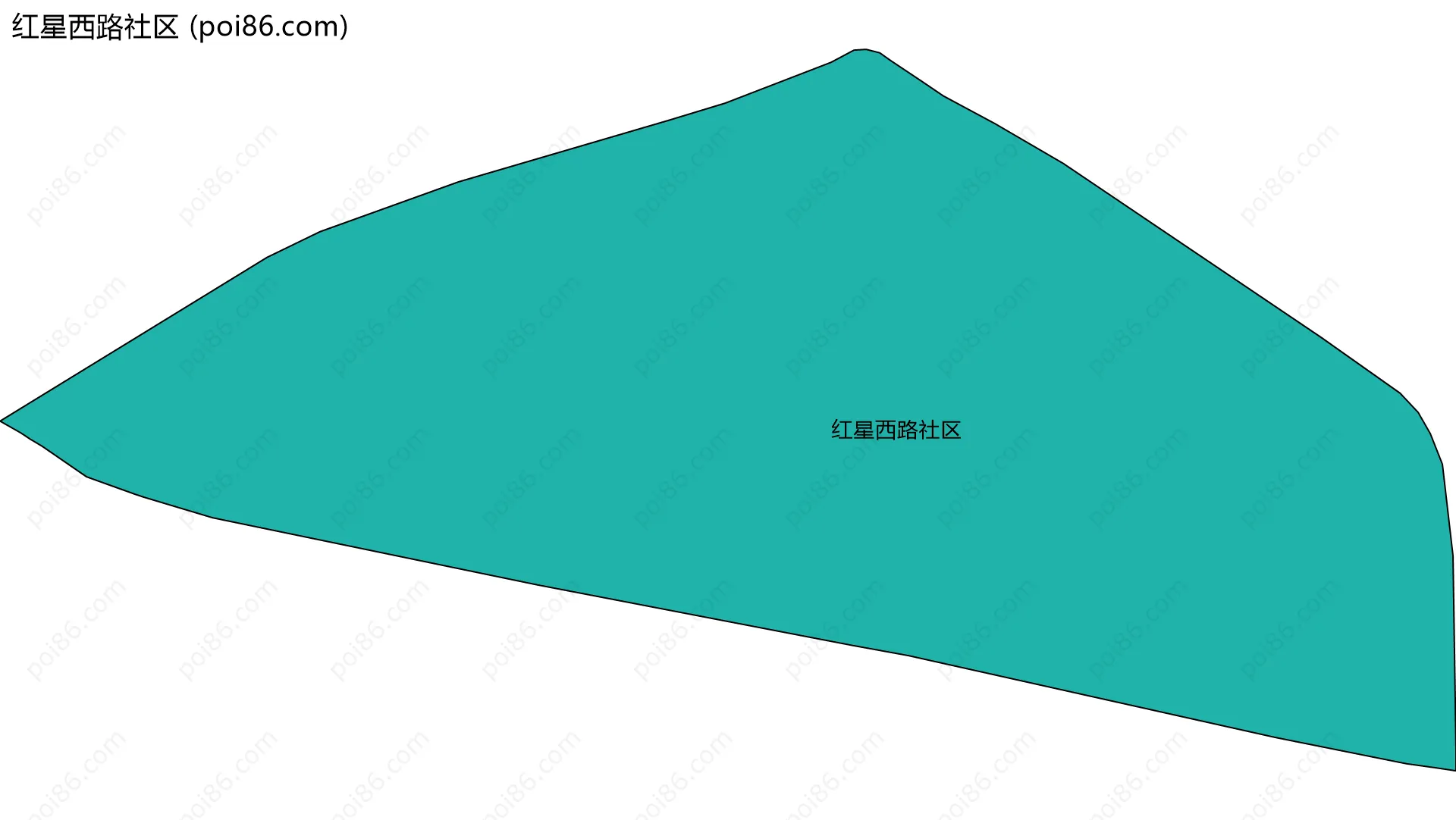 红星西路社区边界地图