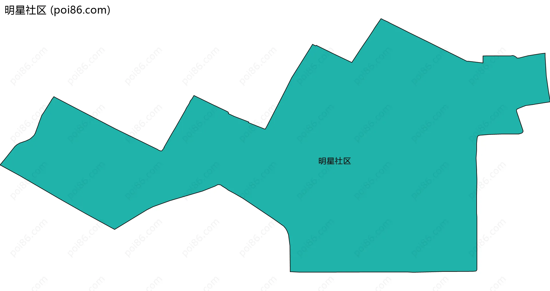 明星社区边界地图