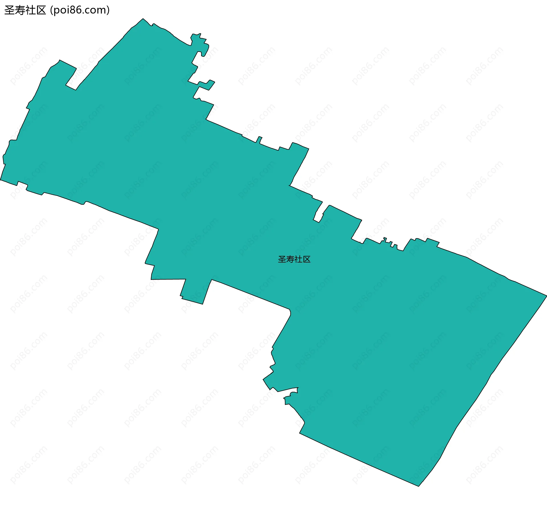圣寿社区边界地图