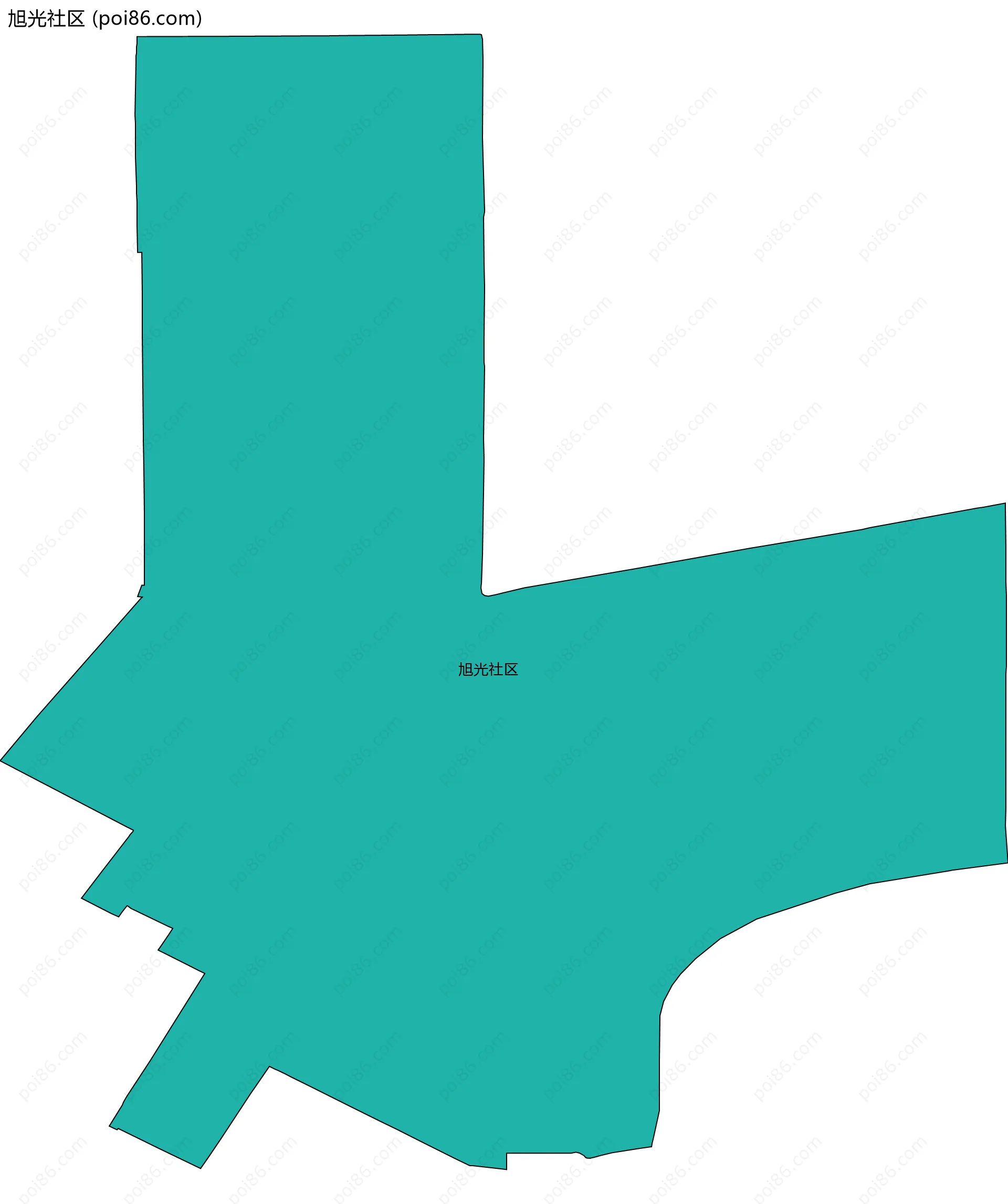旭光社区边界地图