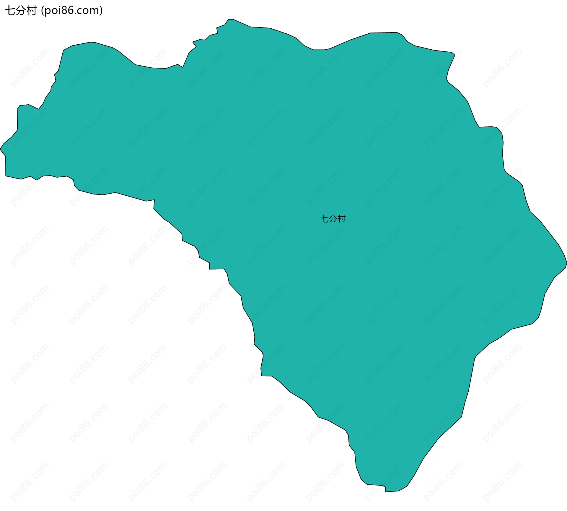 七分村边界地图