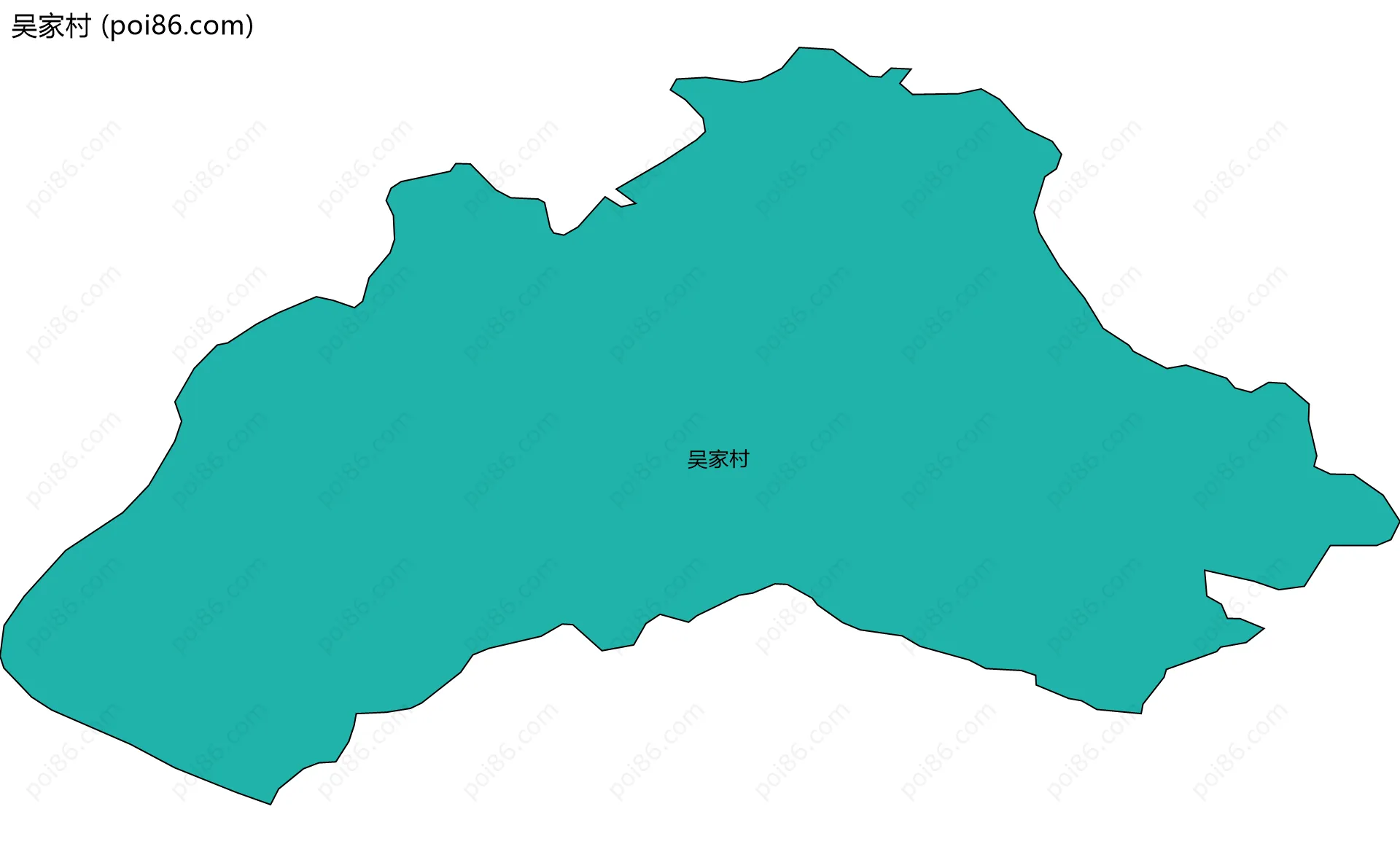 吴家村边界地图