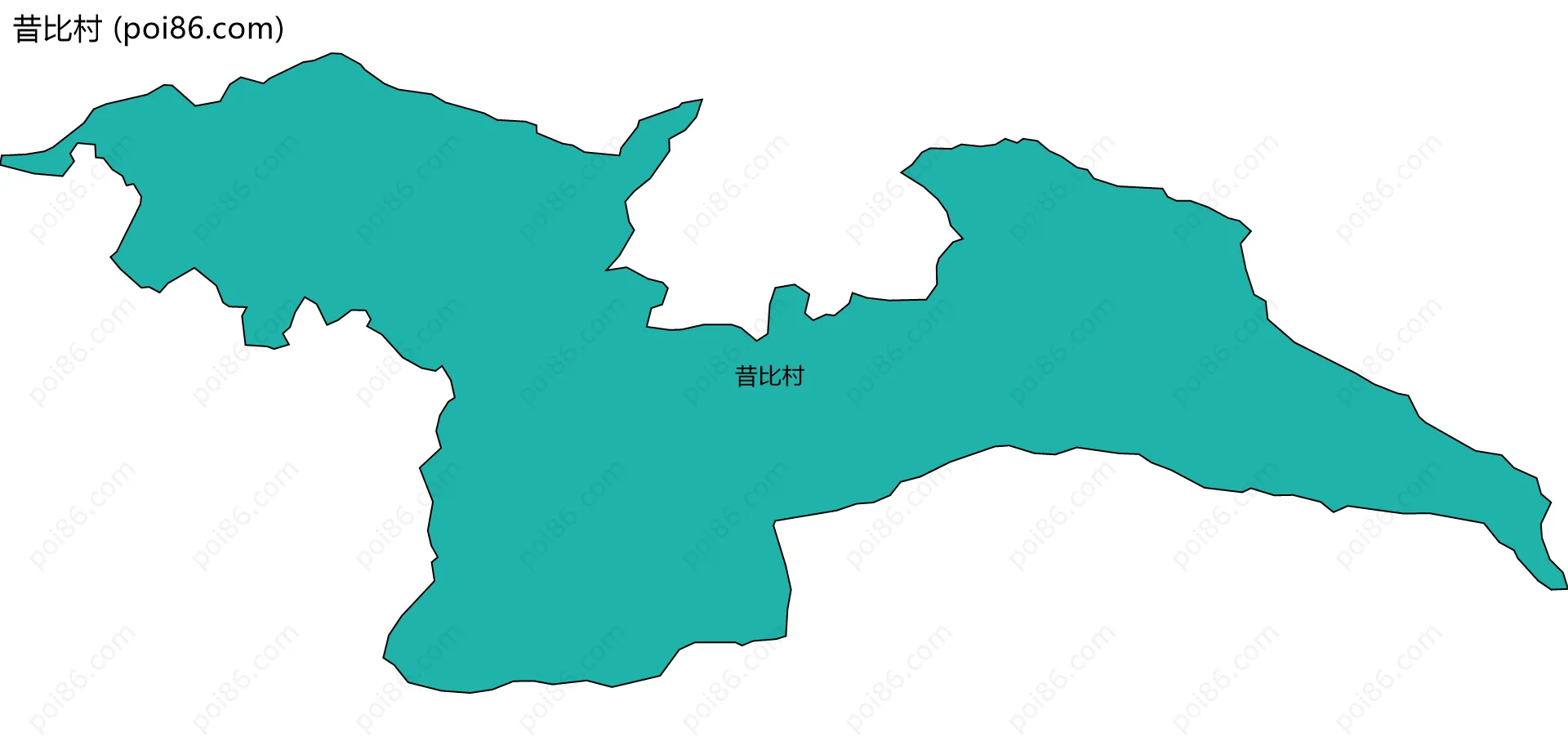 昔比村边界地图