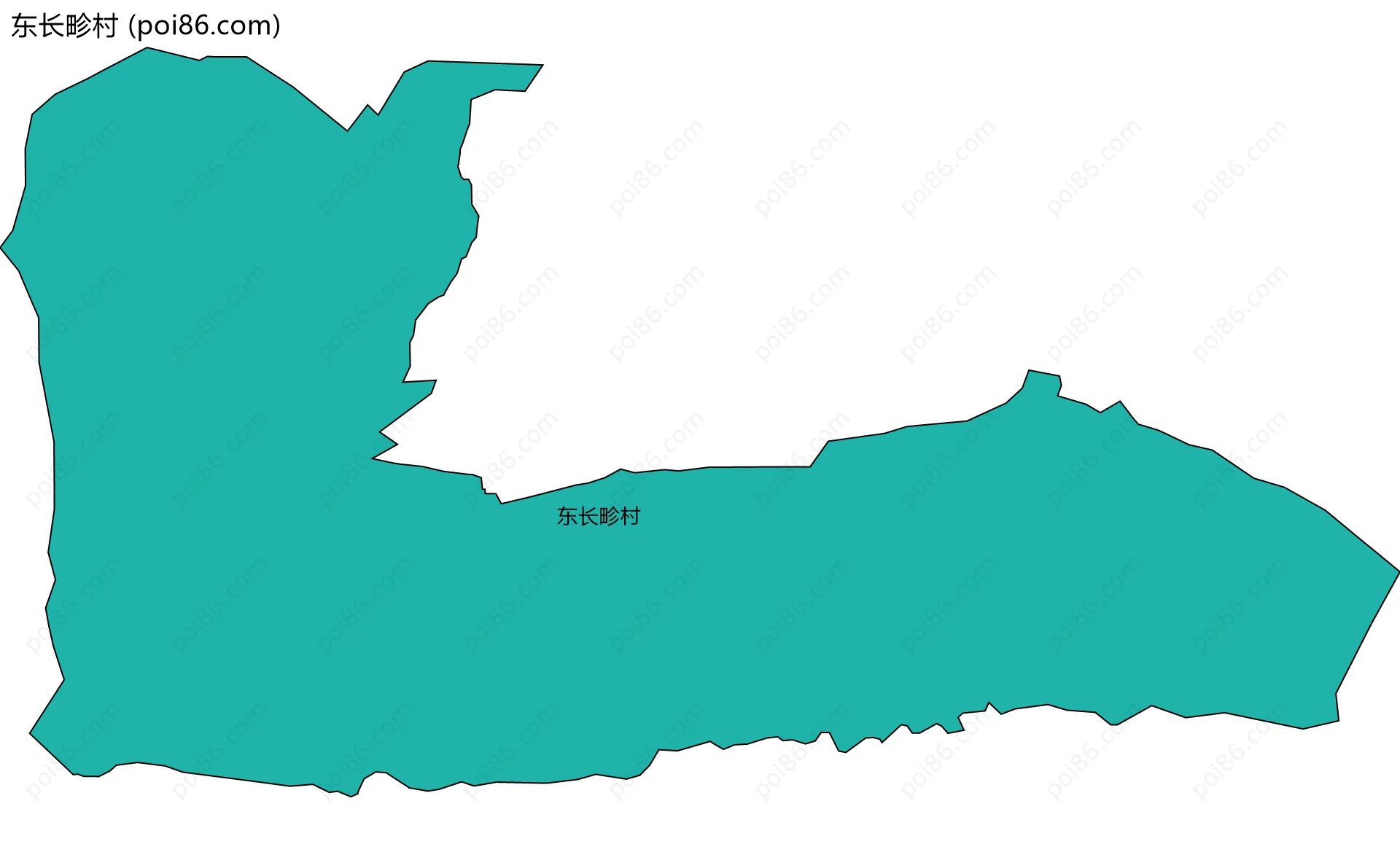 东长畛村边界地图