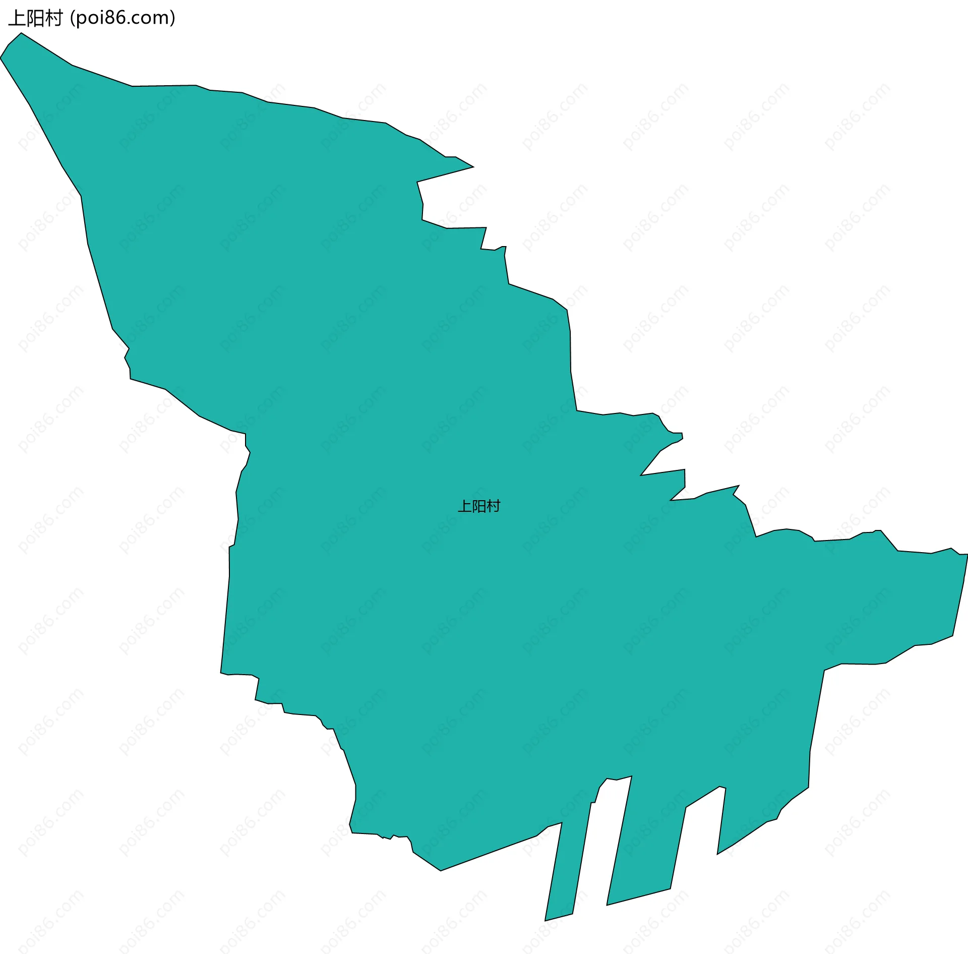 上阳村边界地图