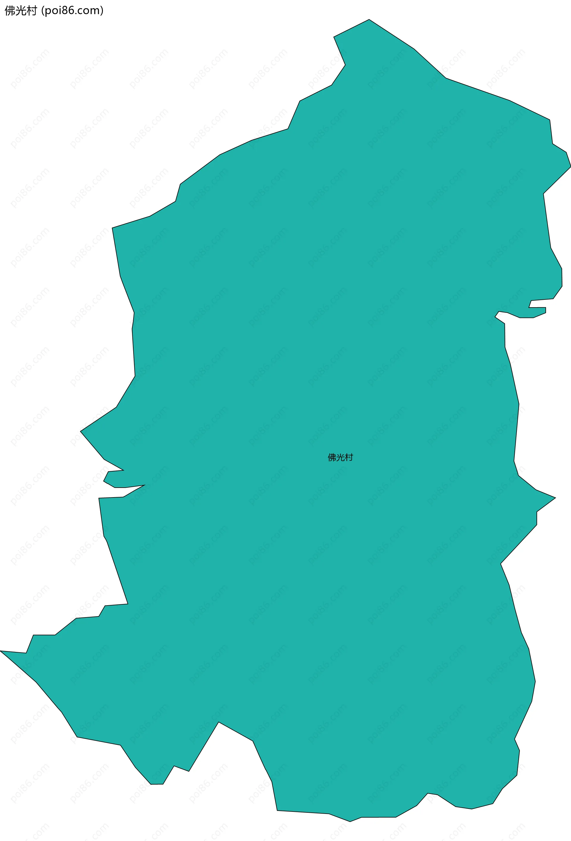 佛光村边界地图