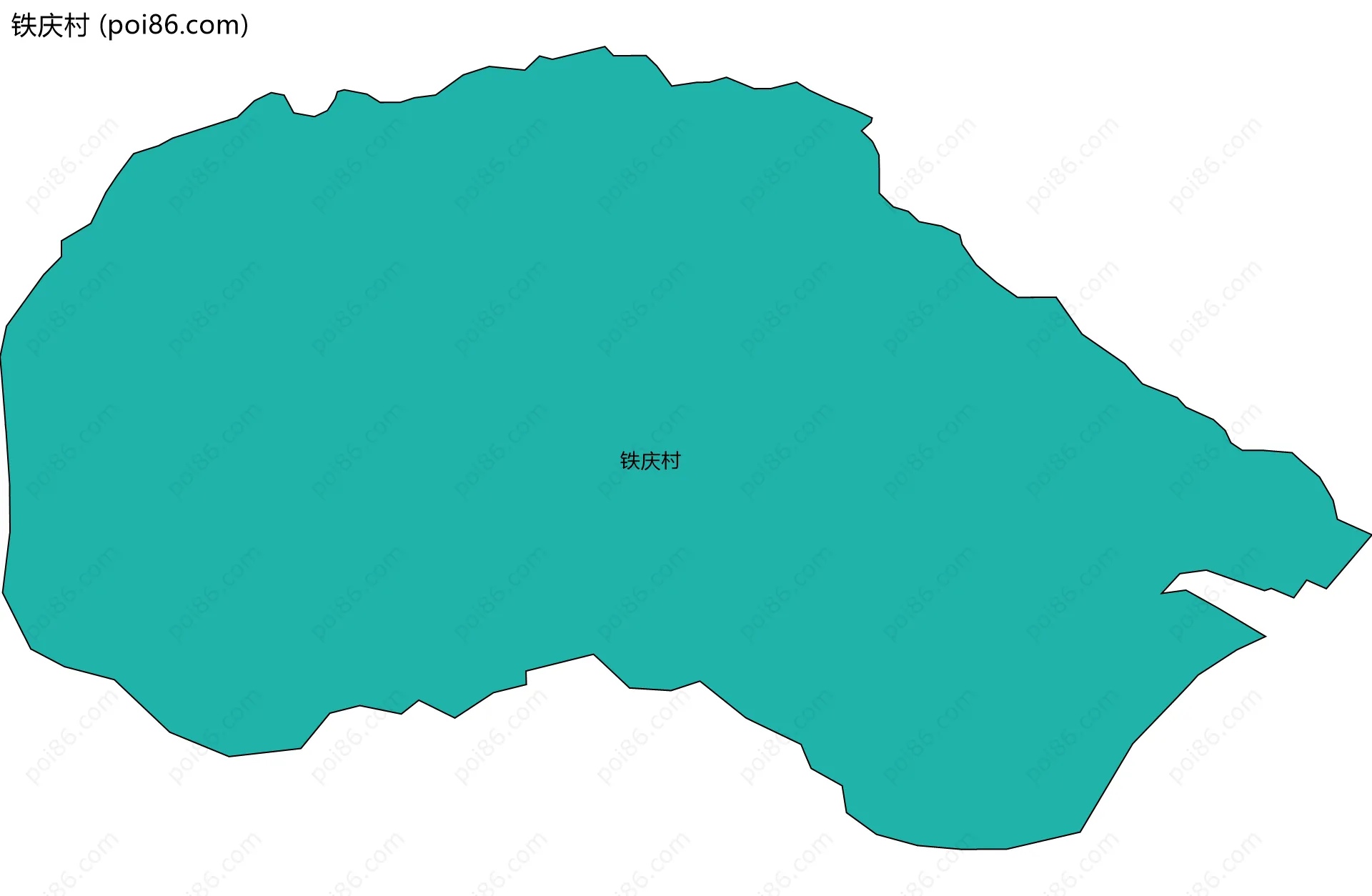 铁庆村边界地图