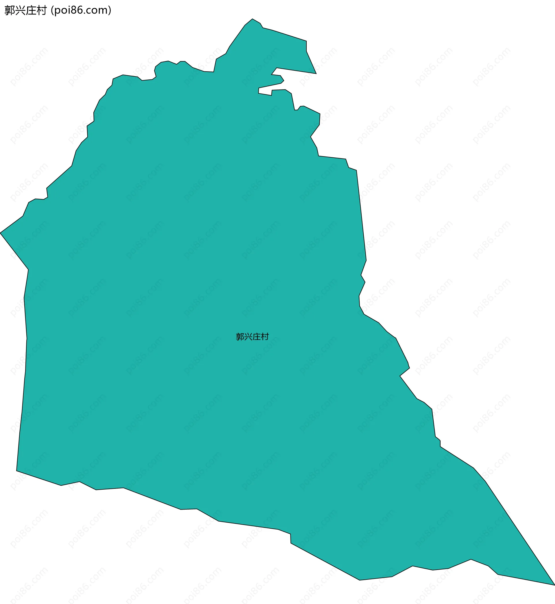 郭兴庄村边界地图