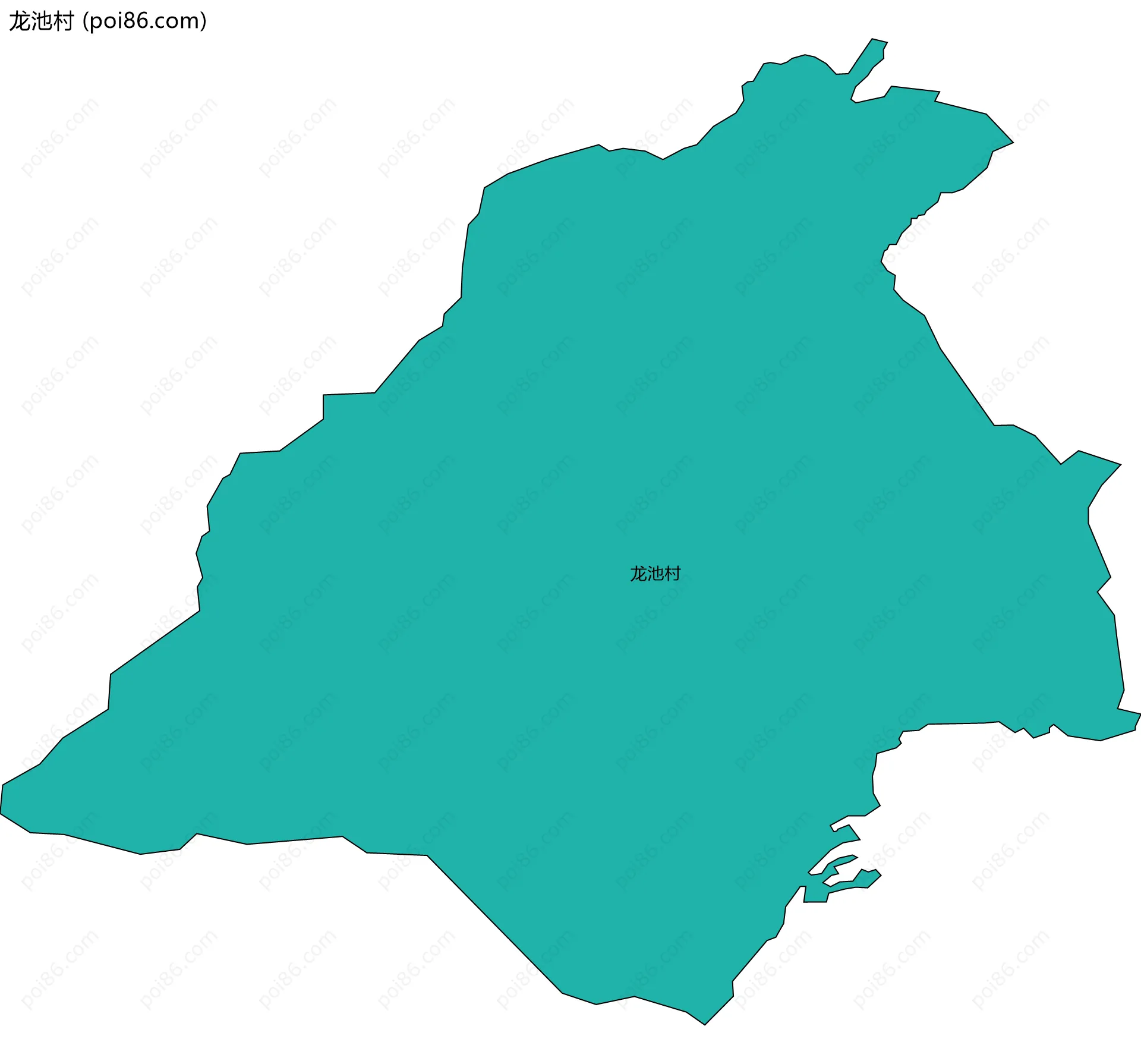 龙池村边界地图