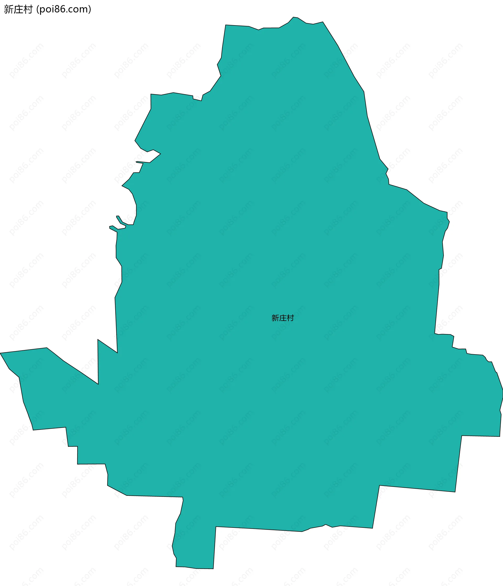 新庄村边界地图