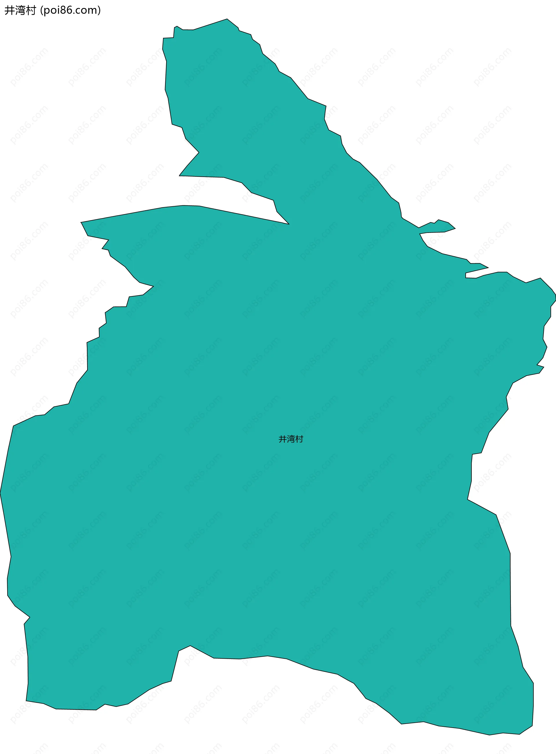 井湾村边界地图