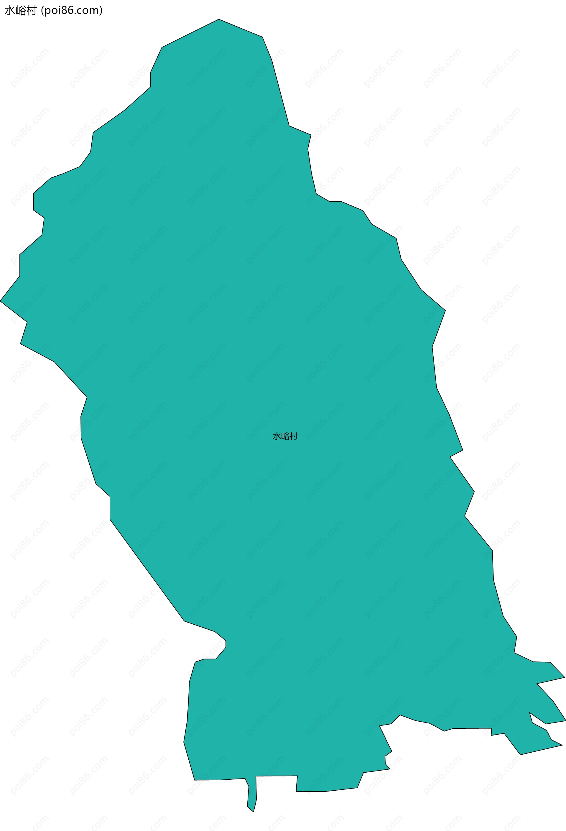 水峪村边界地图