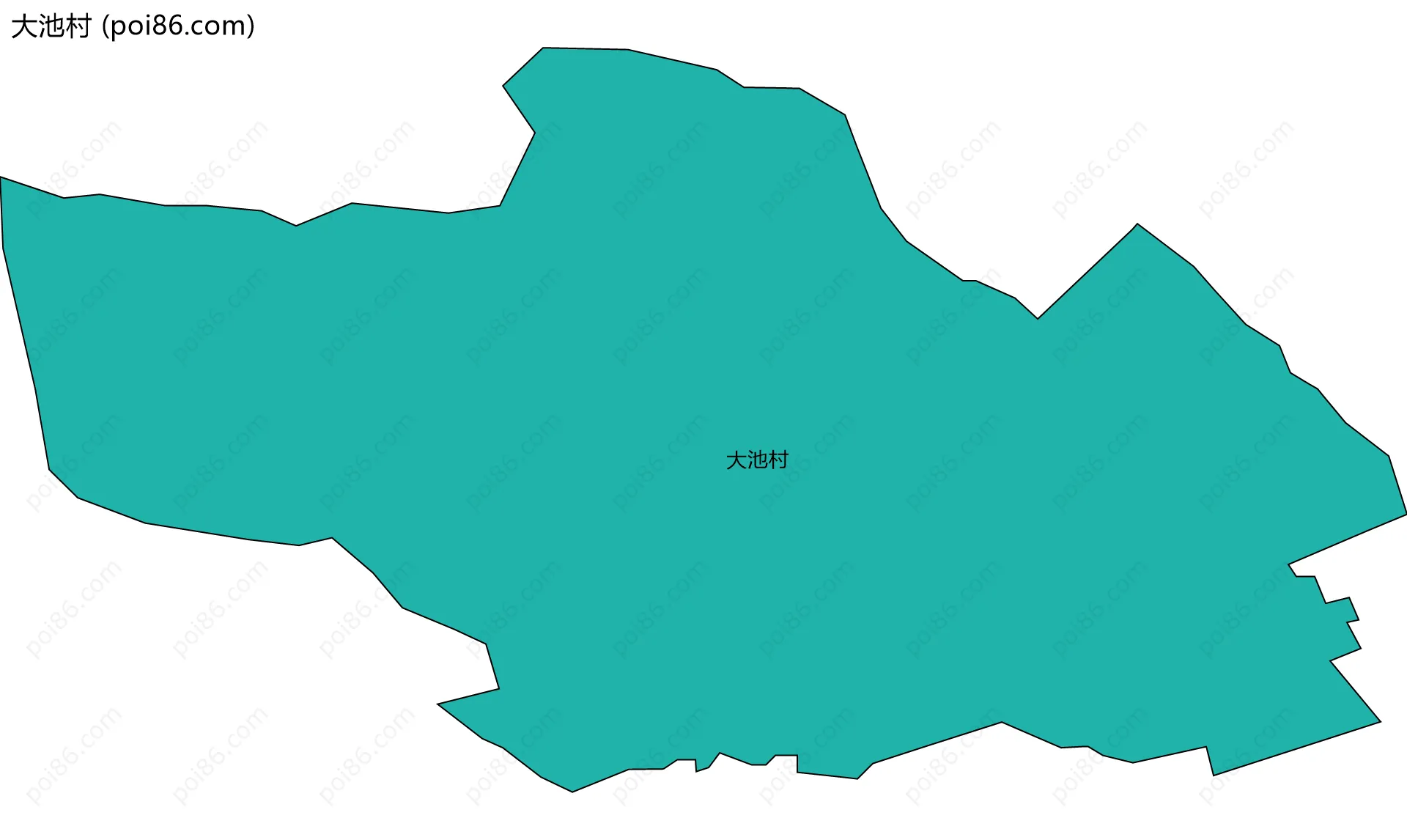 大池村边界地图