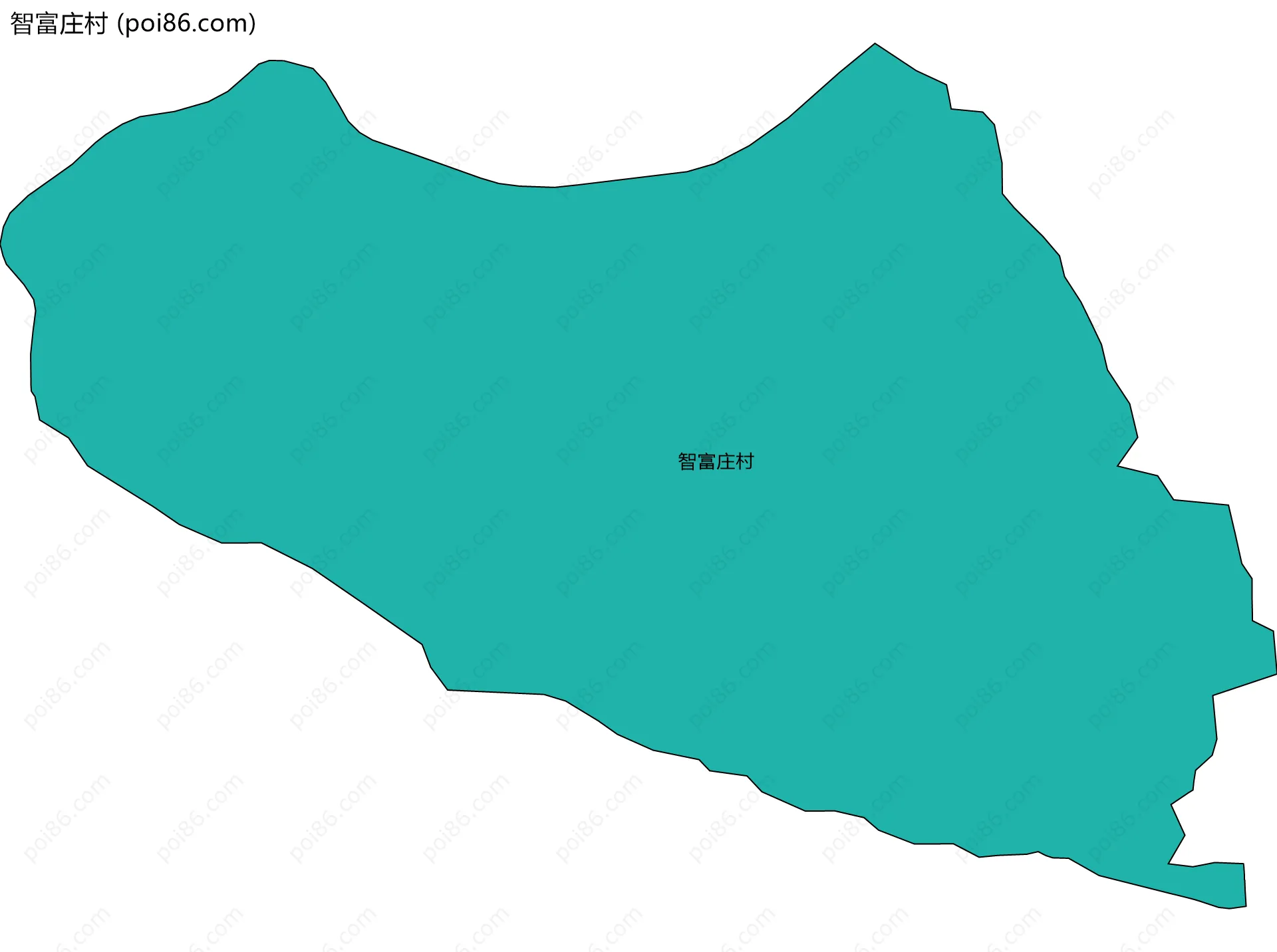智富庄村边界地图