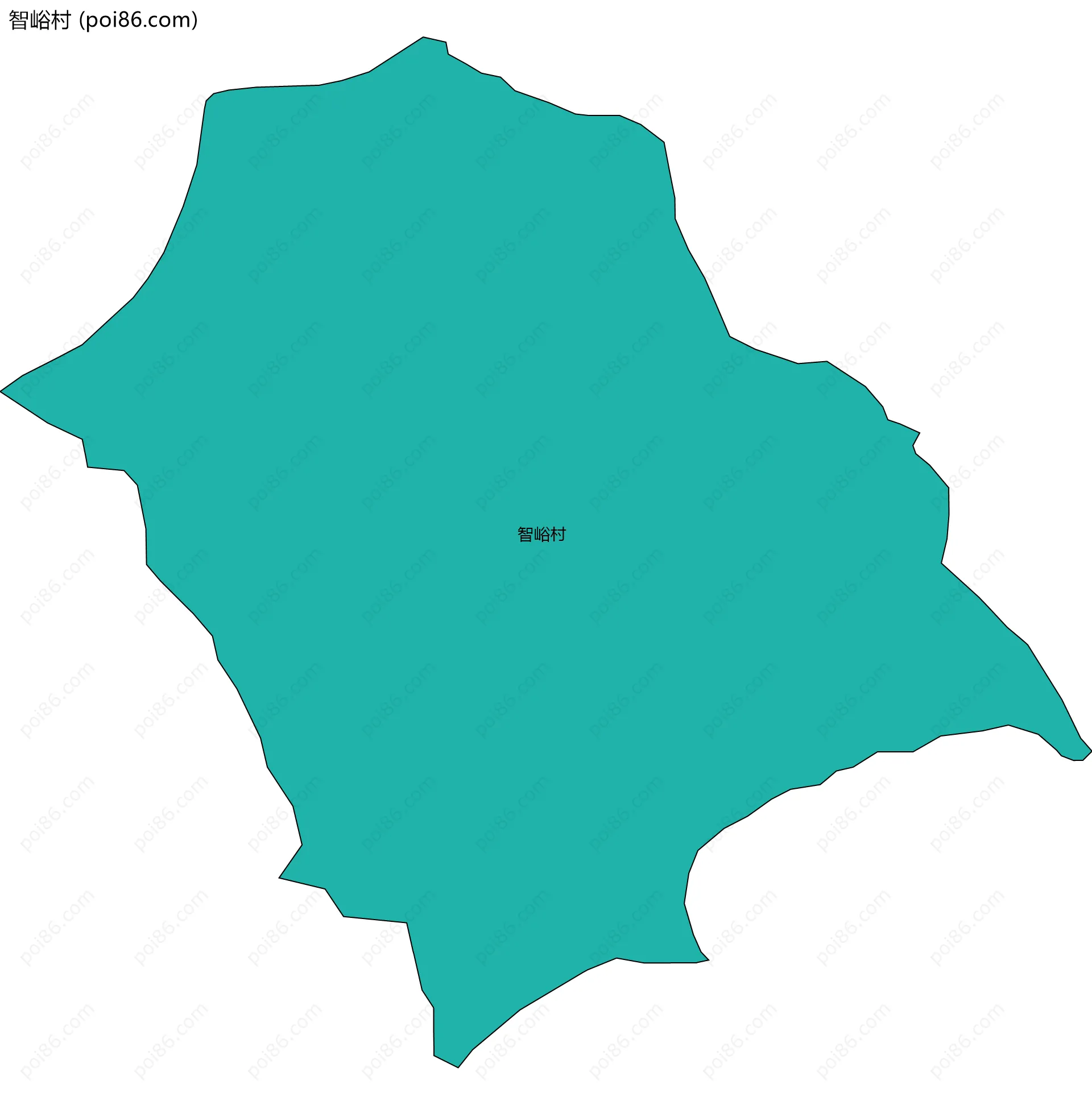 智峪村边界地图