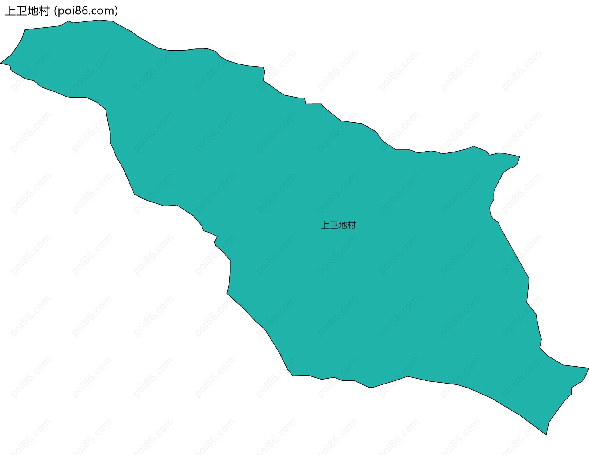 上卫地村边界地图