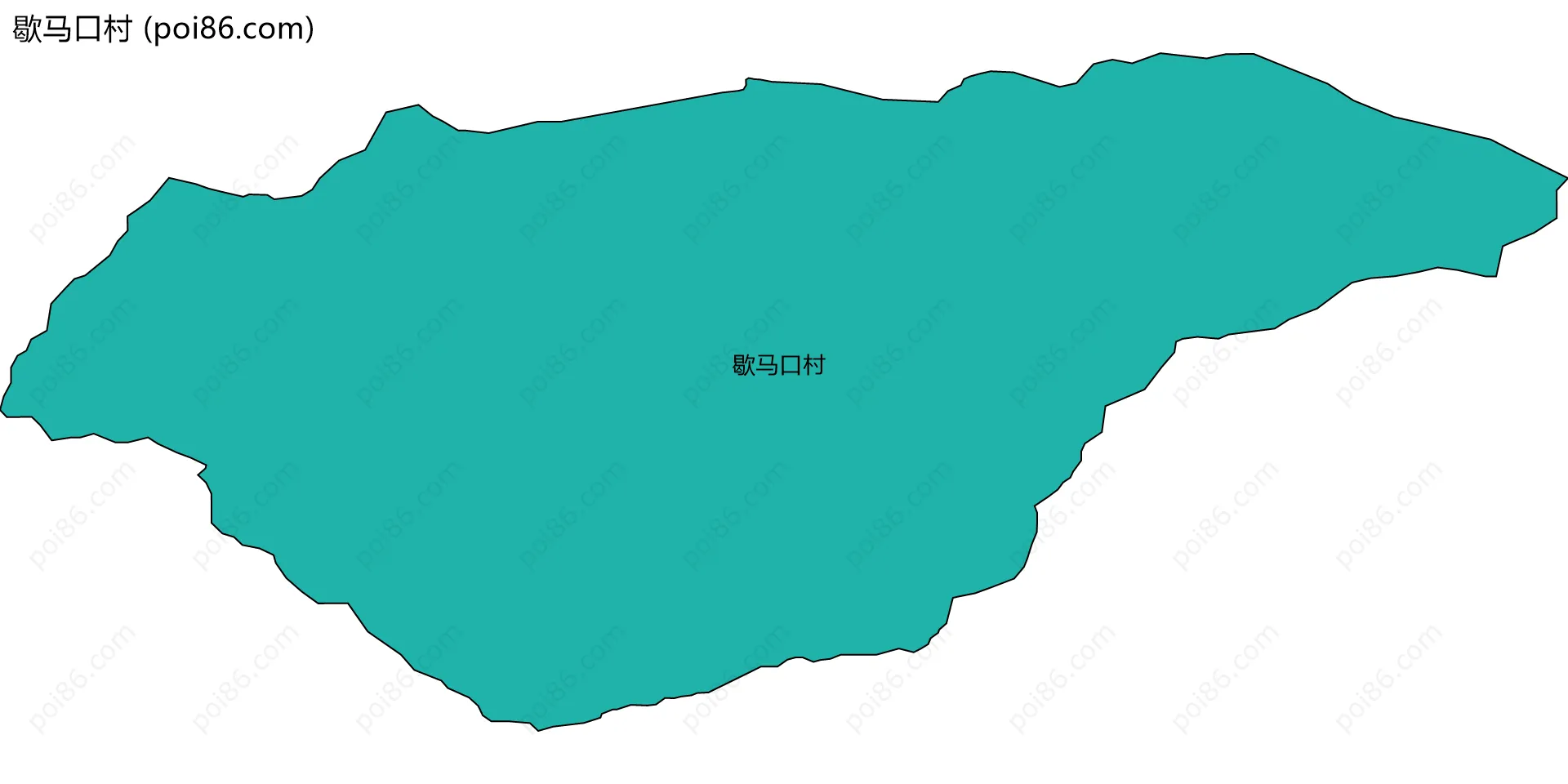 歇马口村边界地图