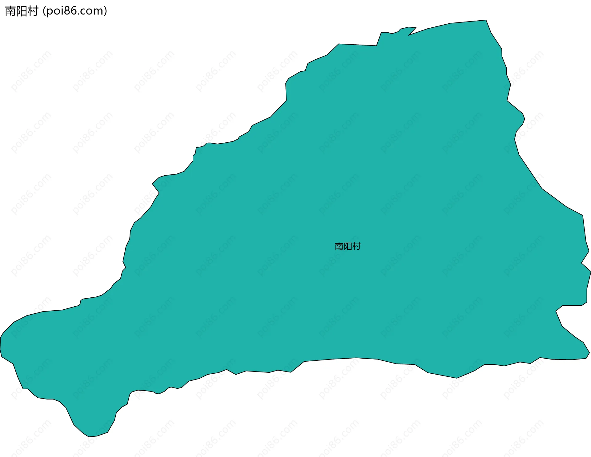 南阳村边界地图