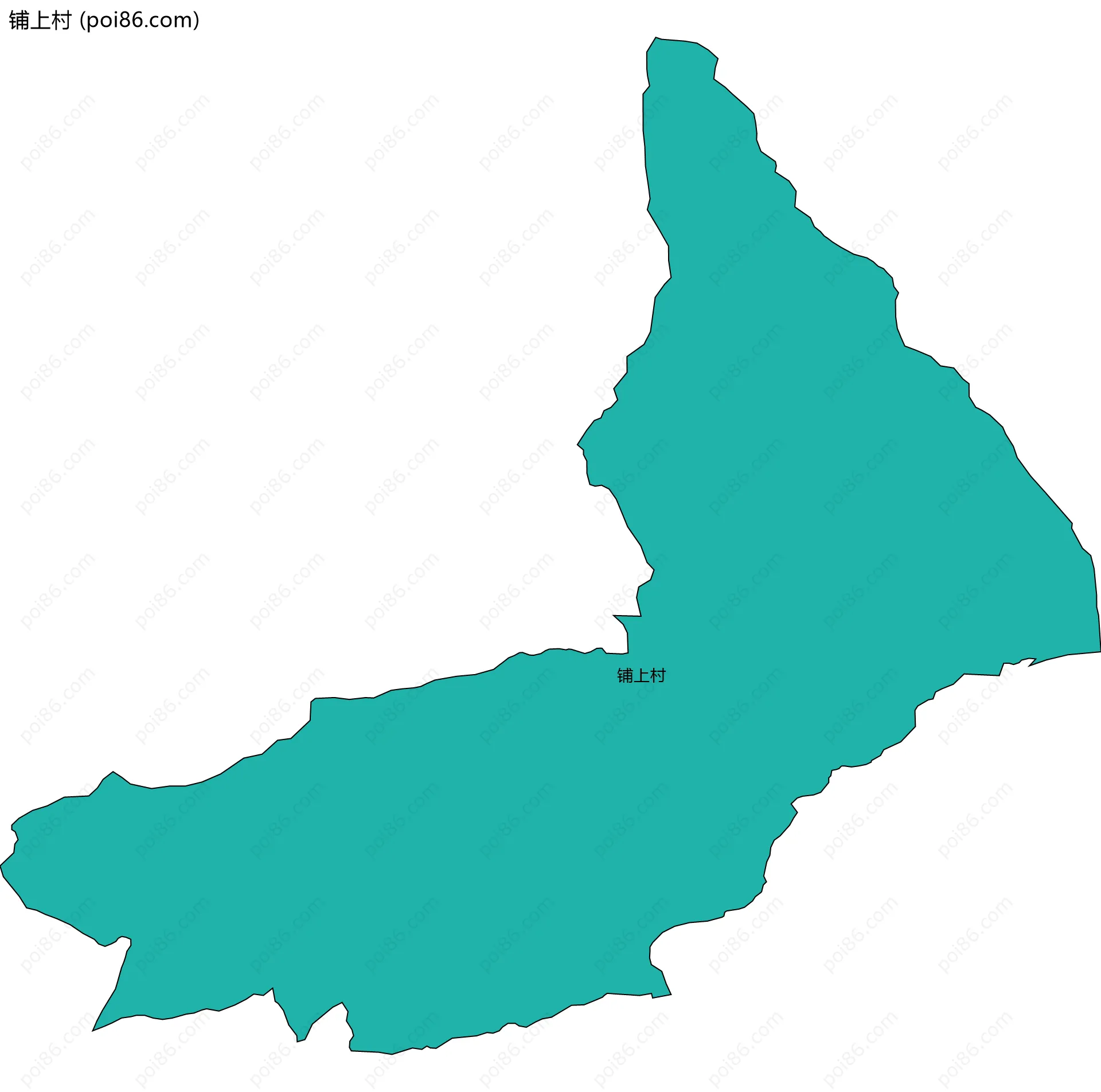 铺上村边界地图