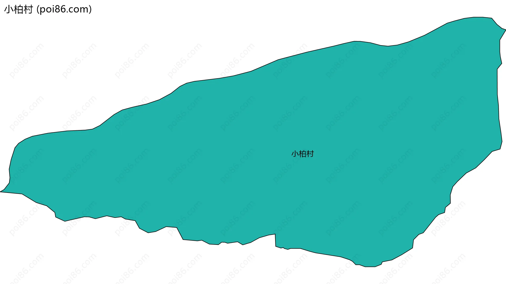 小柏村边界地图