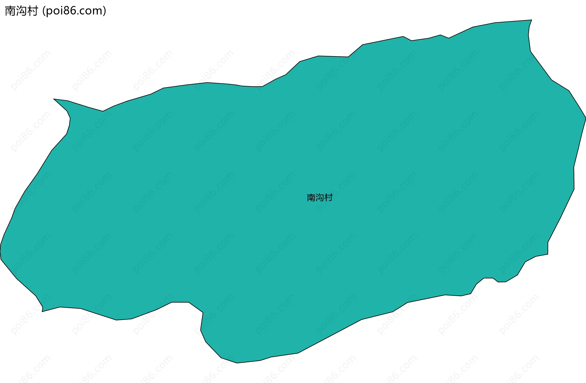 南沟村边界地图