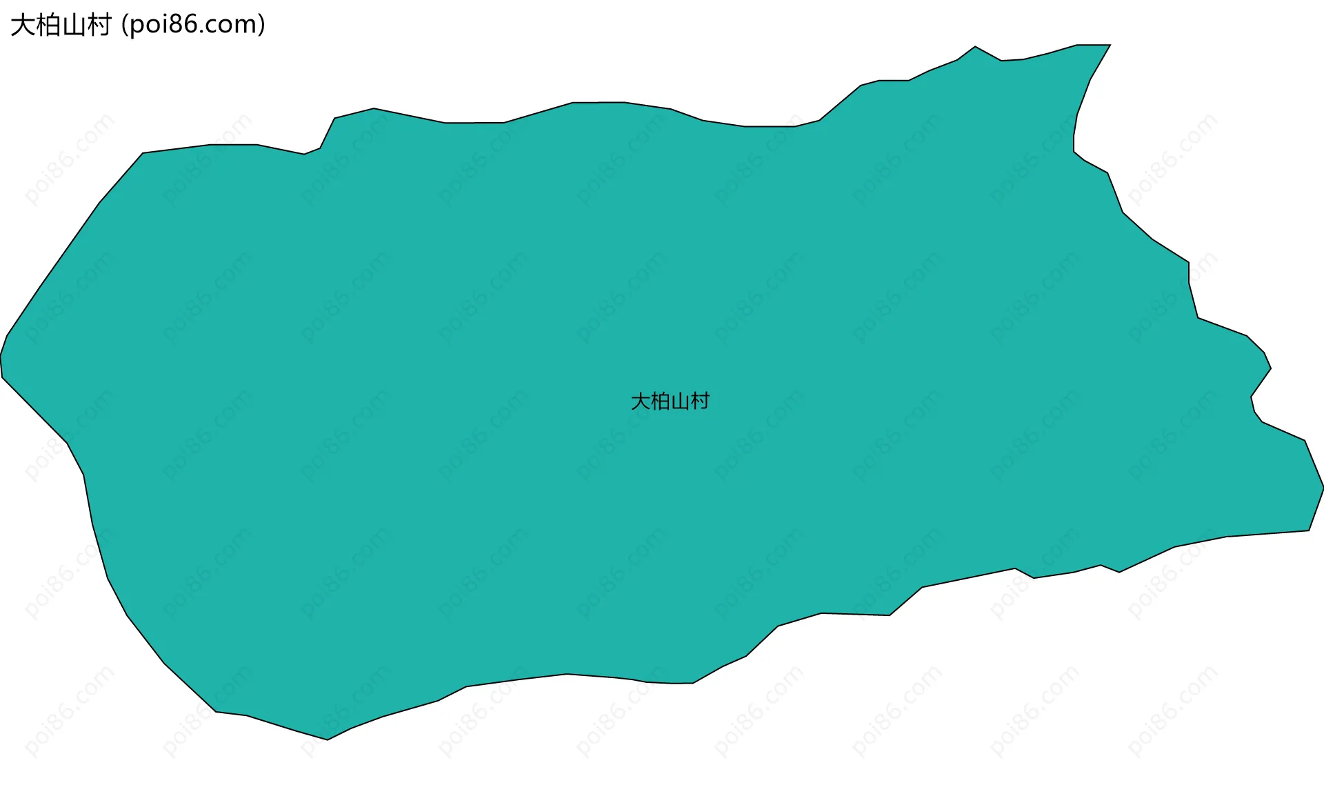 大柏山村边界地图