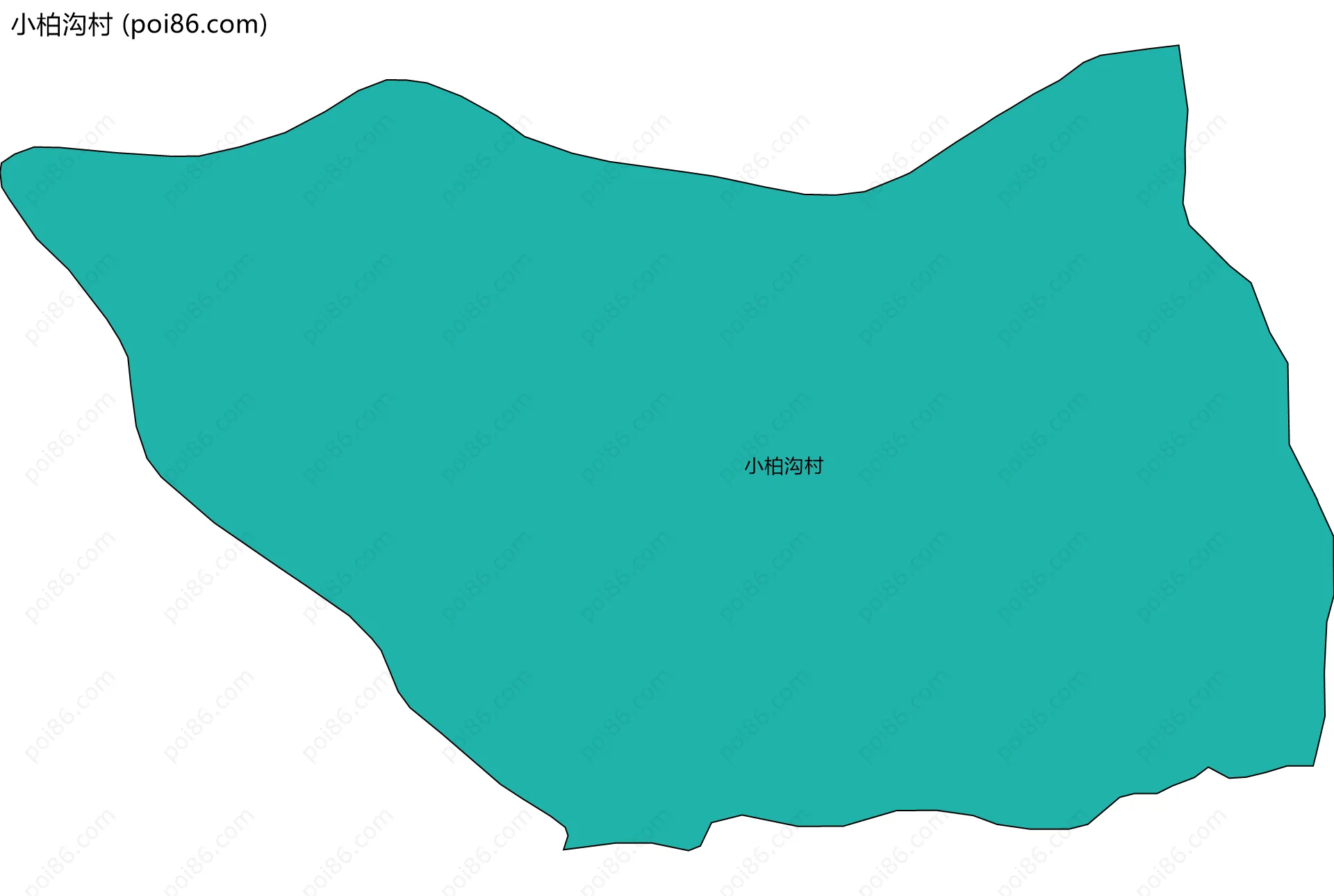 小柏沟村边界地图