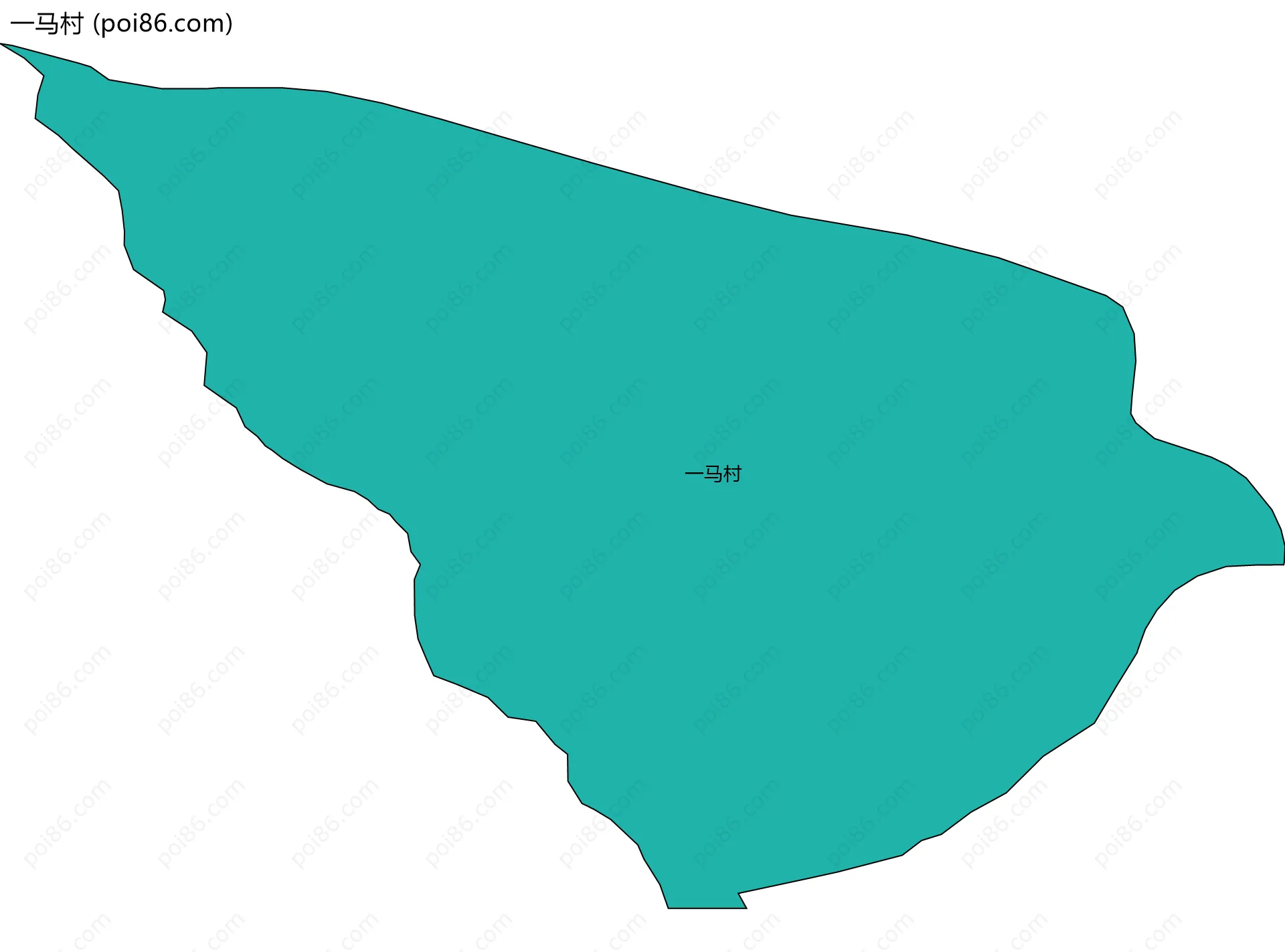 一马村边界地图
