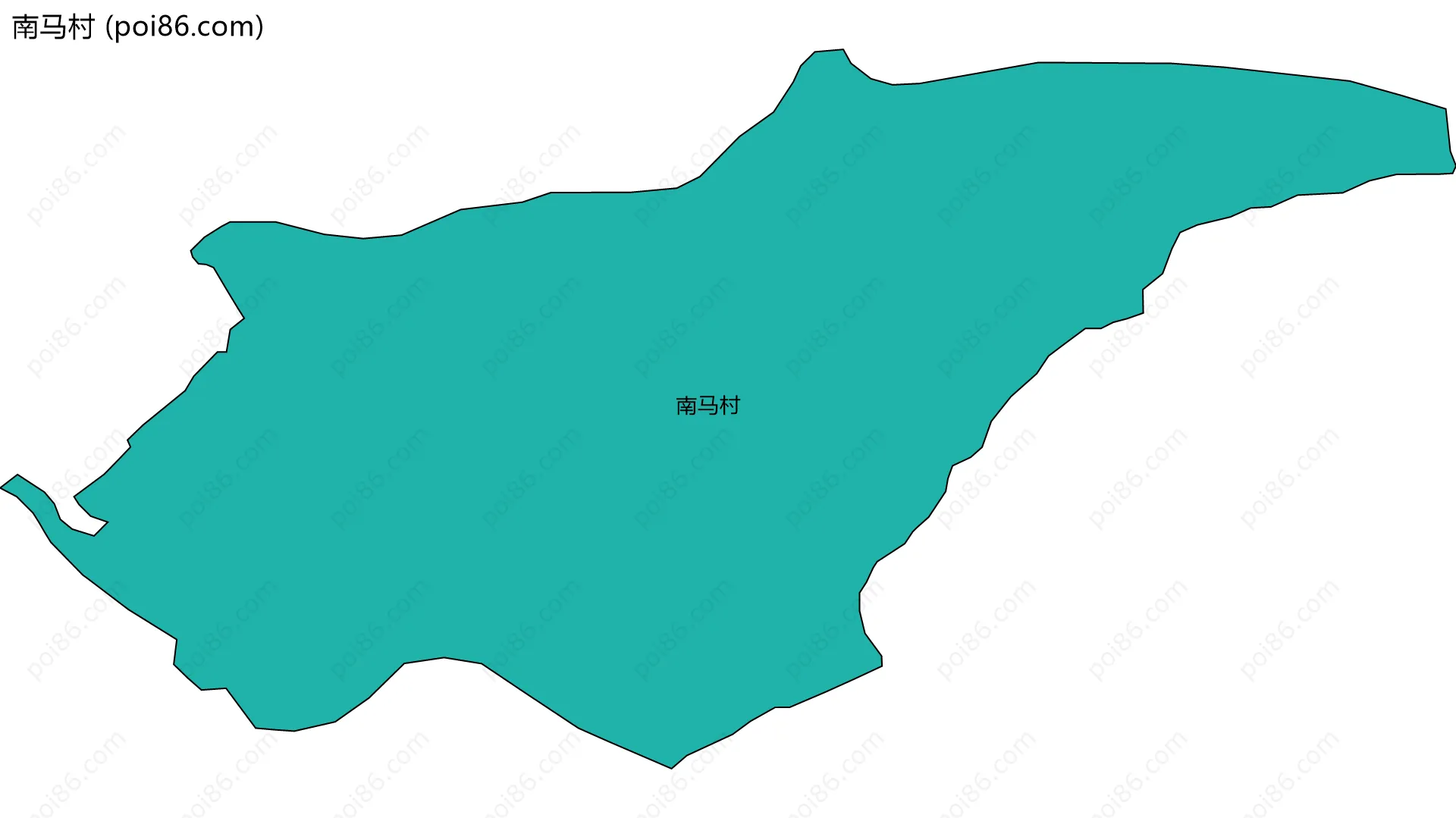 南马村边界地图