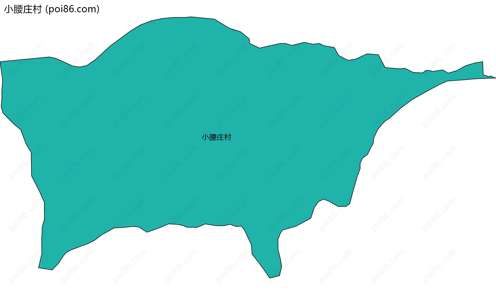 小腰庄村边界地图