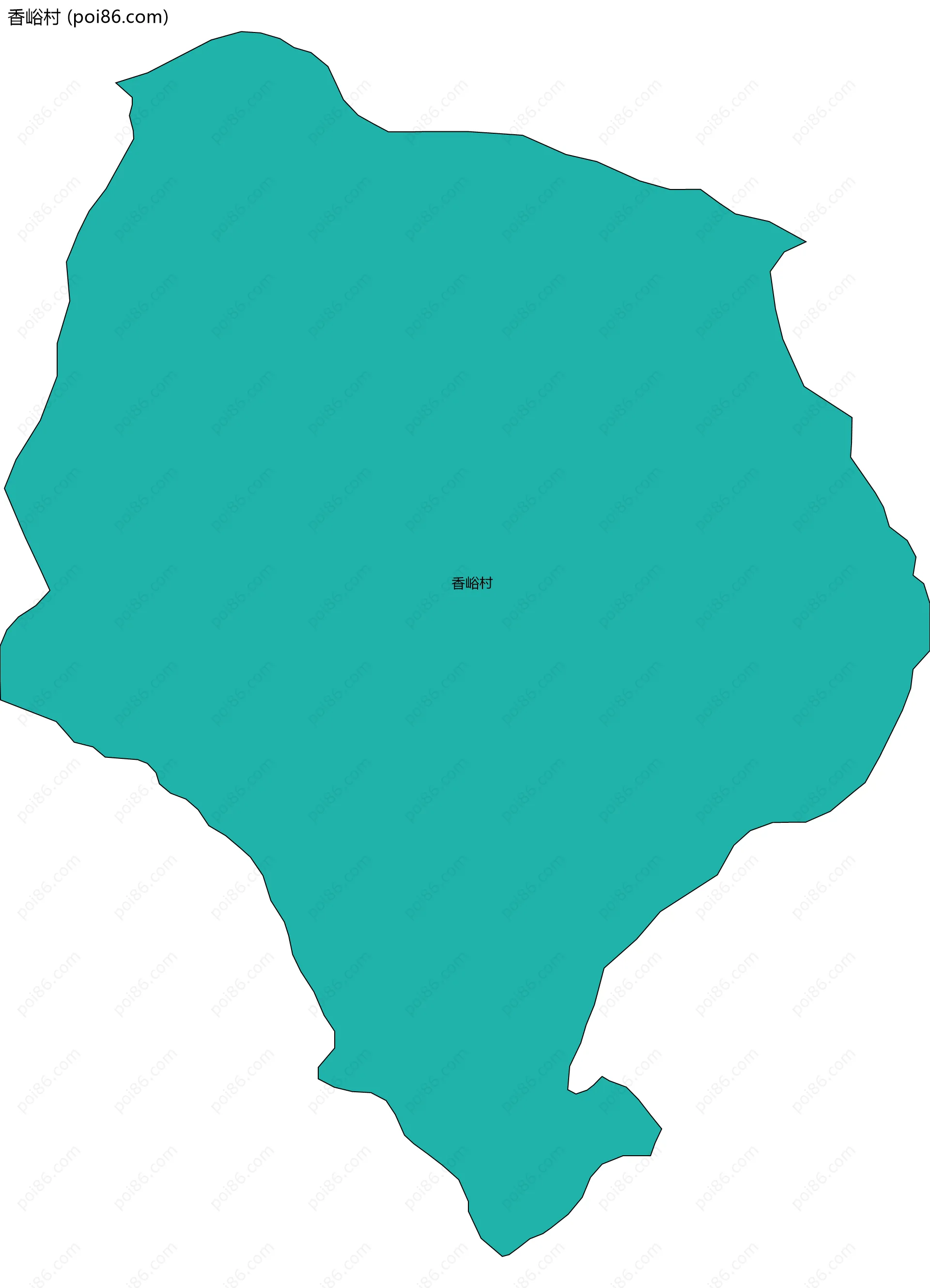 香峪村边界地图